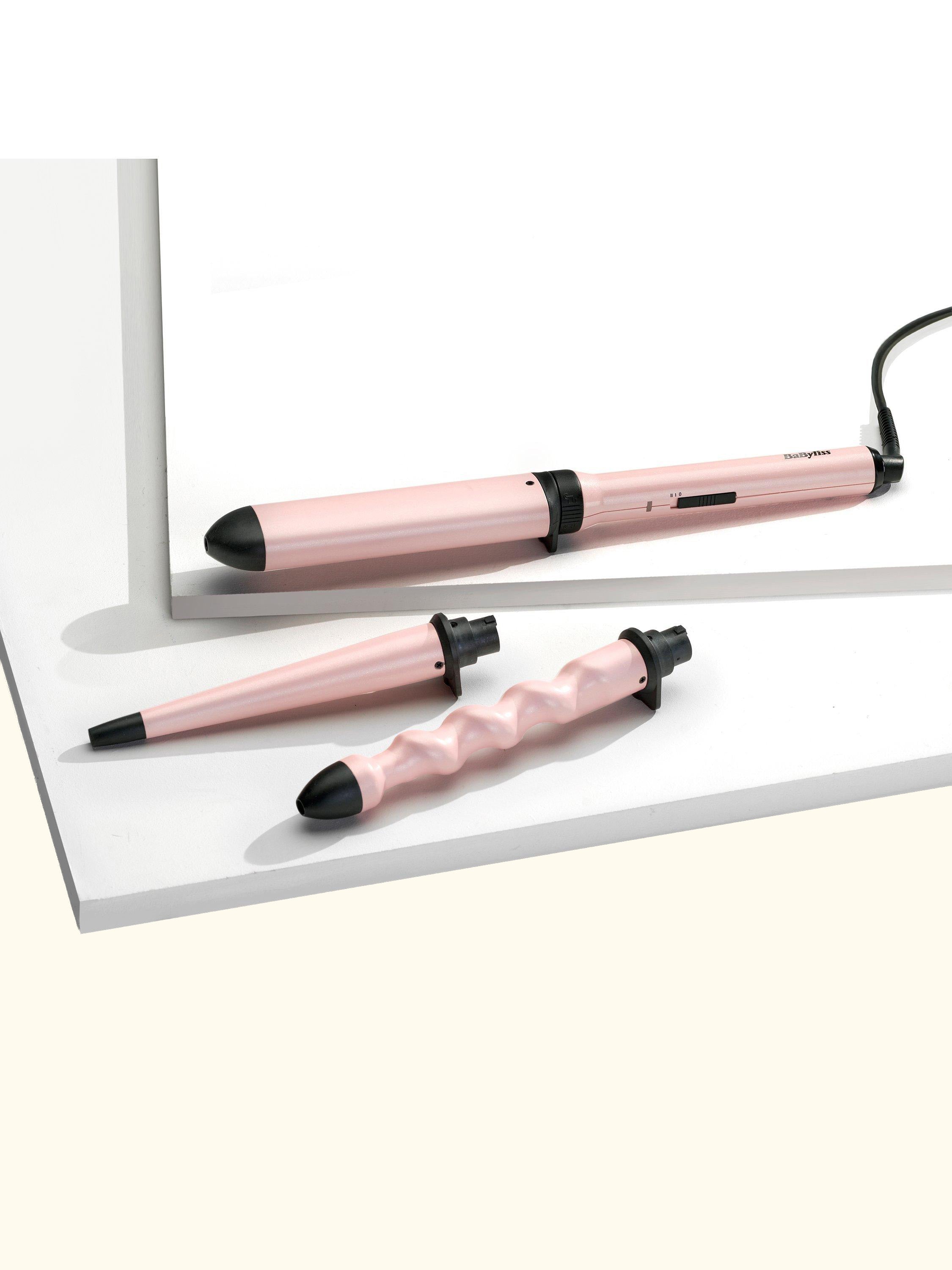 Curl & Wave Trio Hair Styler, Pink/Black