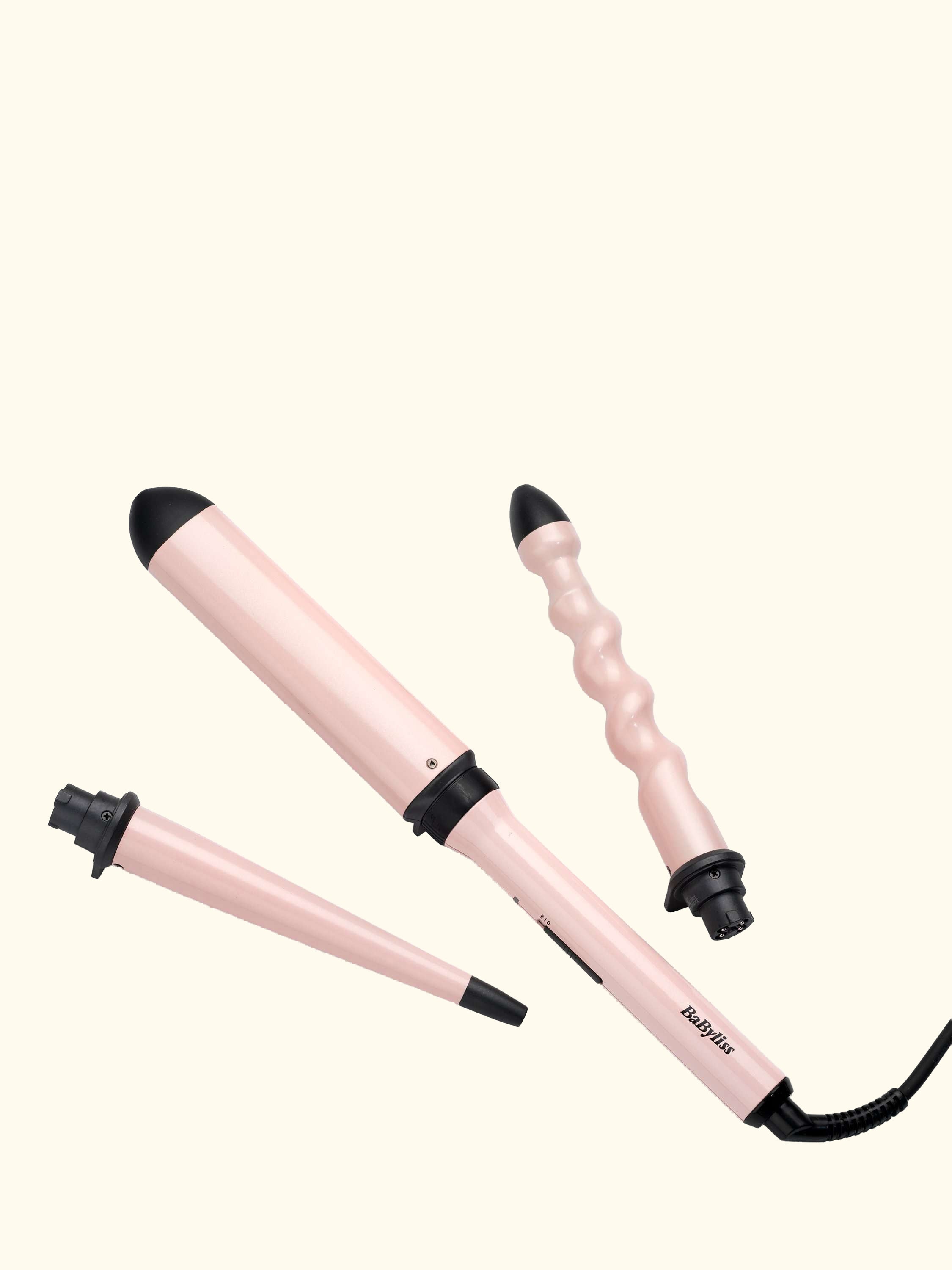 Curl & Wave Trio Hair Styler, Pink/Black