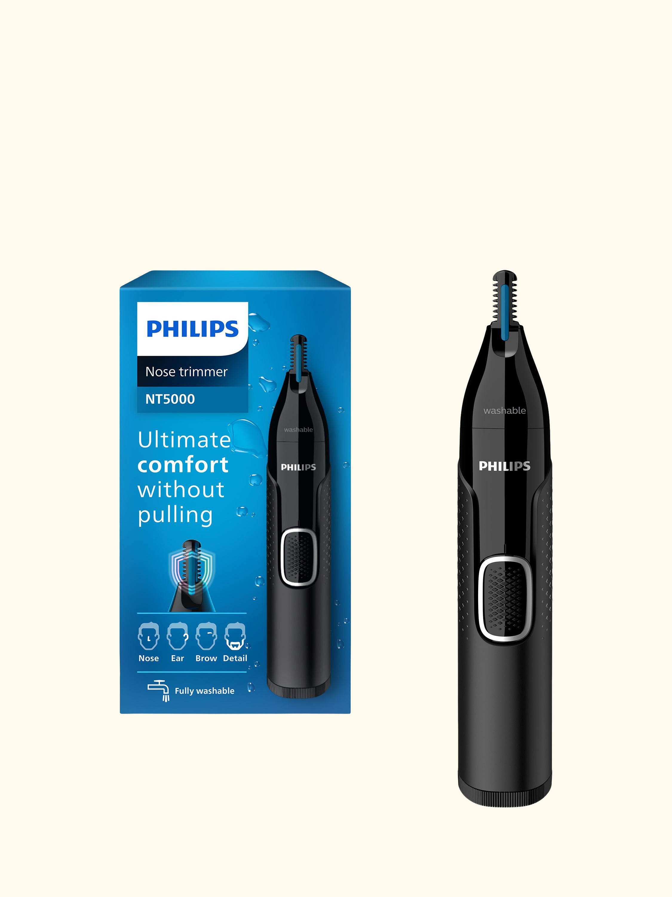 NT5650/16 Series 5000 Cordless Nose Trimmer, Ear & Eyebrow Trimmer, Black
