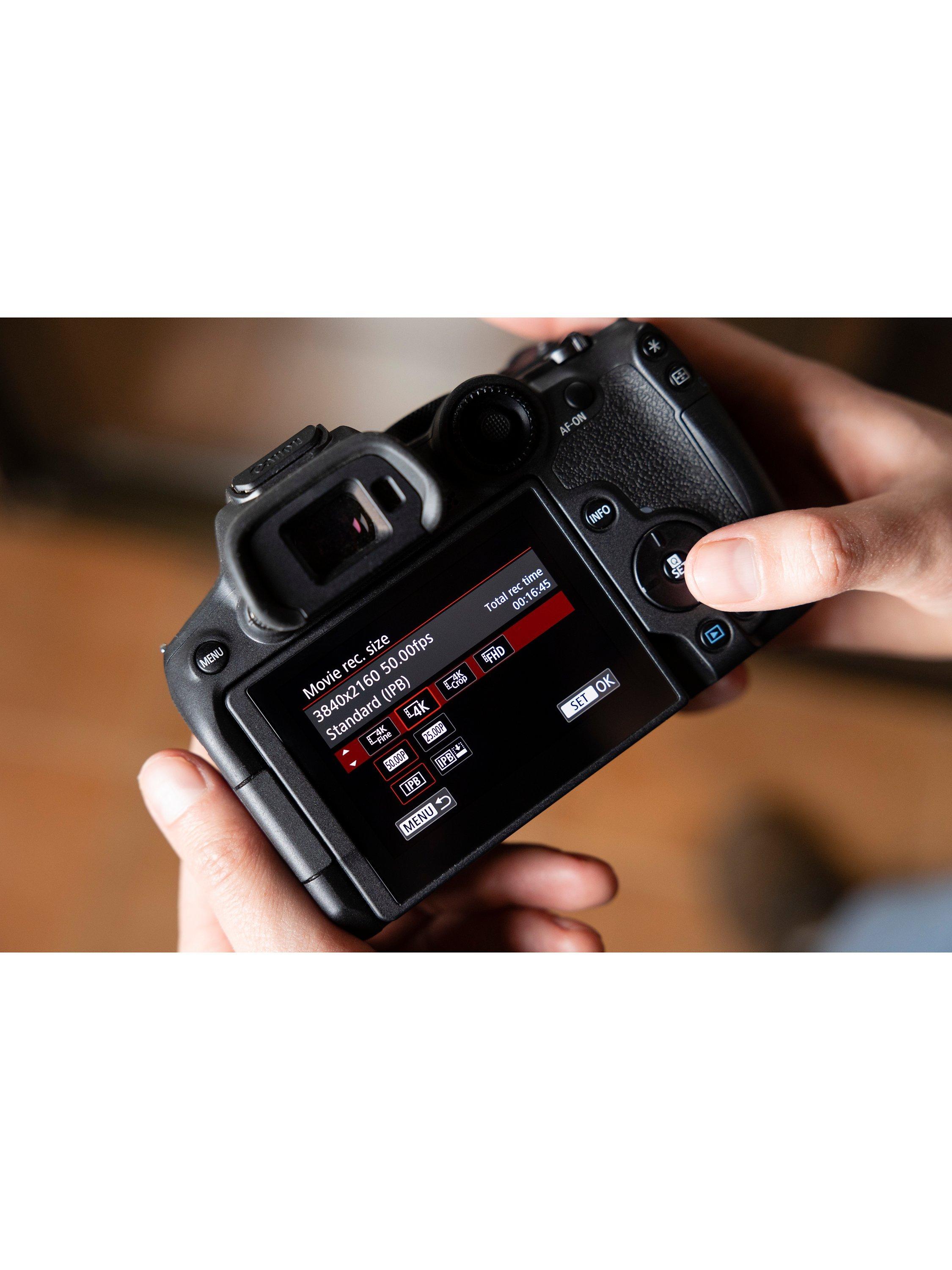 EOS R7 Compact System Camera, 4K Ultra HD, 32.5MP, Wi-Fi, Bluetooth, OLED EVF, 3" Vari-Angle Touch Screen, Body Only