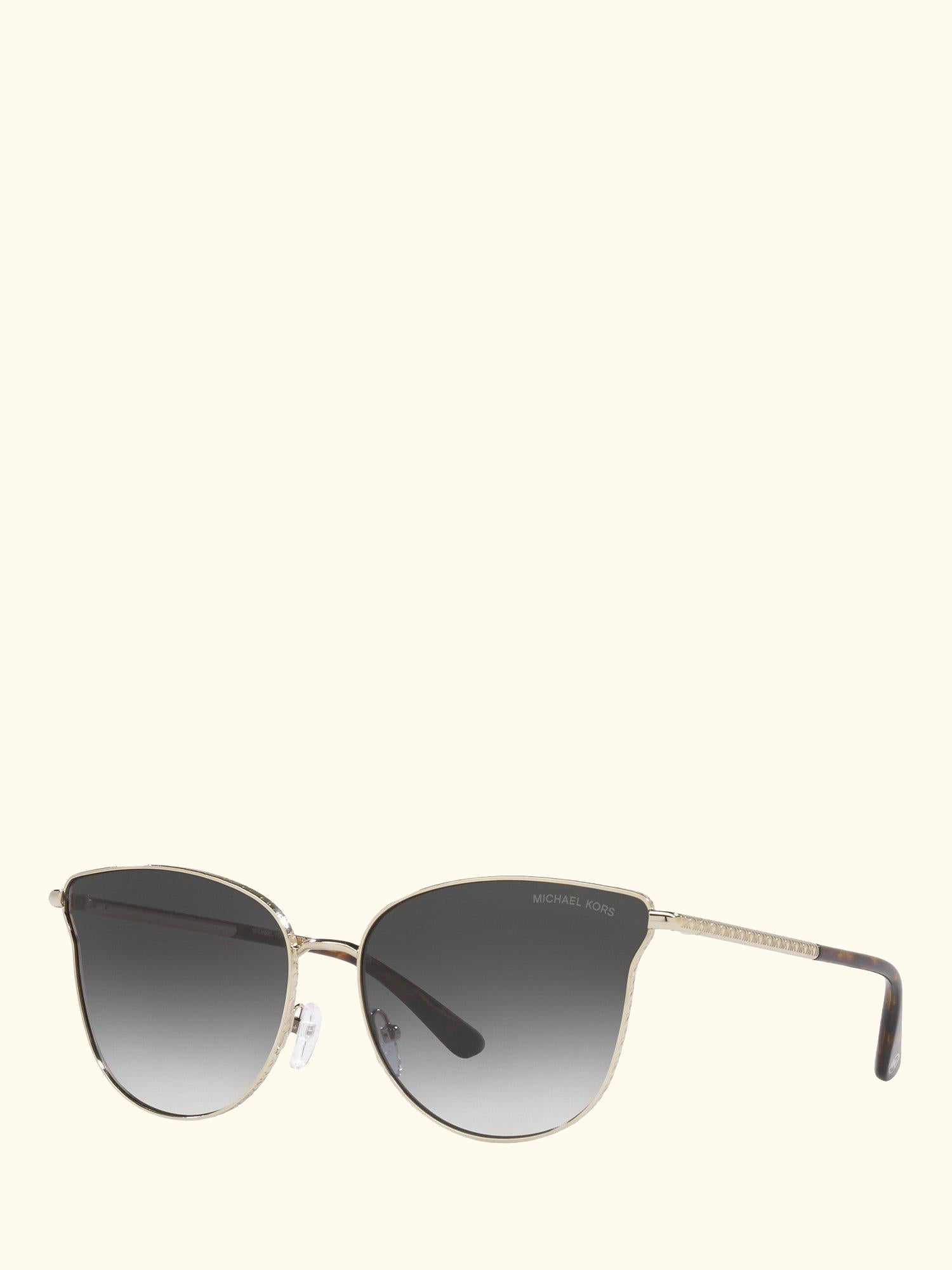MK1120 Women's Salt Lake City Round Sunglasses, Gold/Grey Gradient