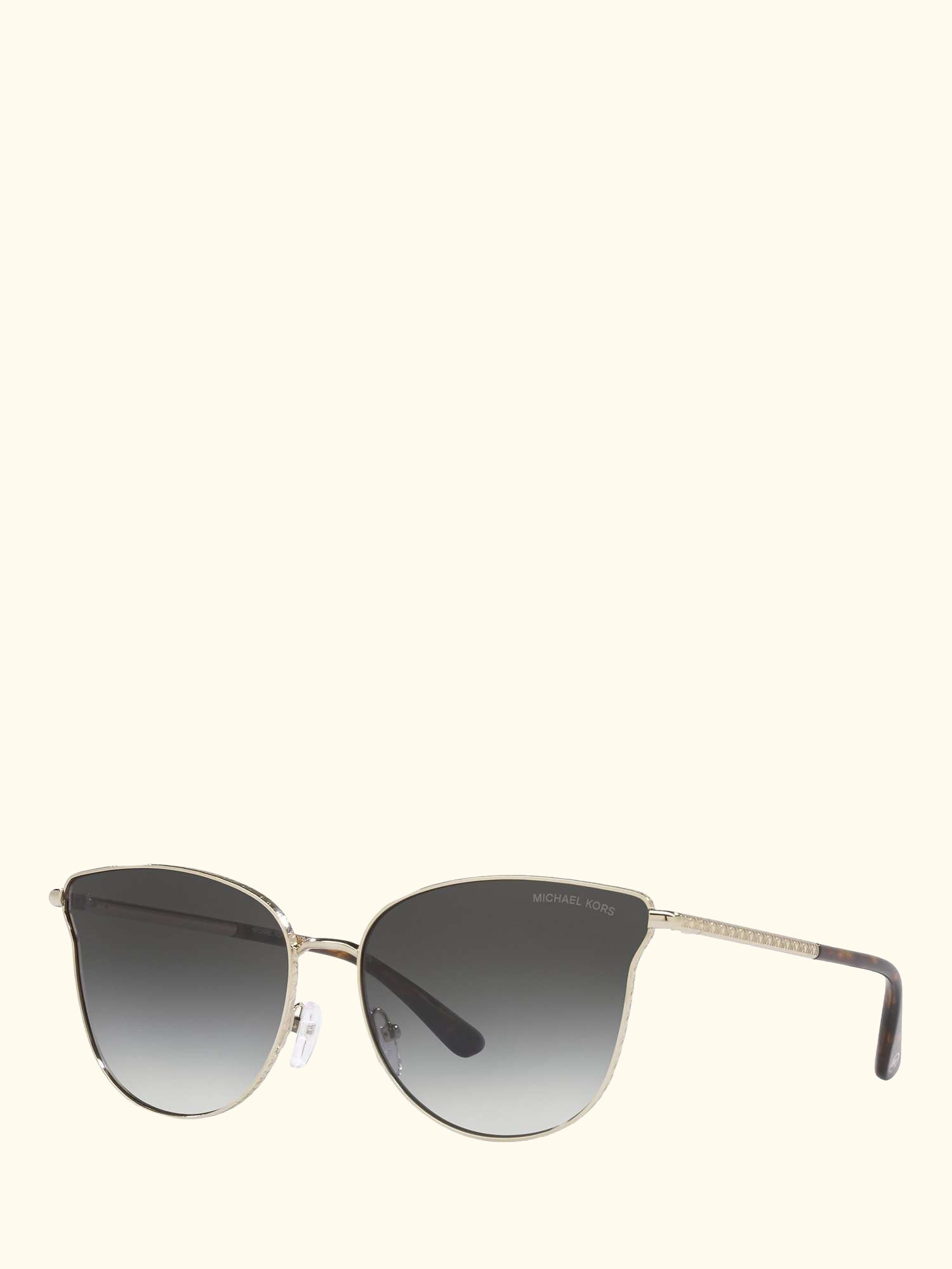 MK1120 Women's Salt Lake City Round Sunglasses, Gold/Grey Gradient