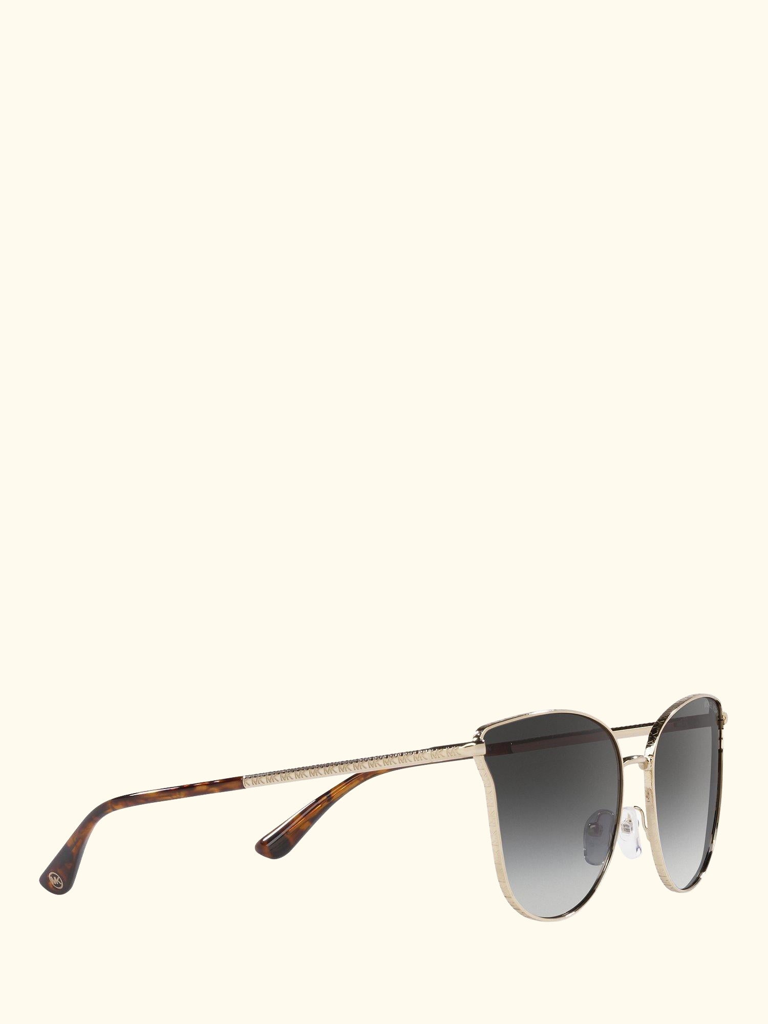 MK1120 Women's Salt Lake City Round Sunglasses, Gold/Grey Gradient