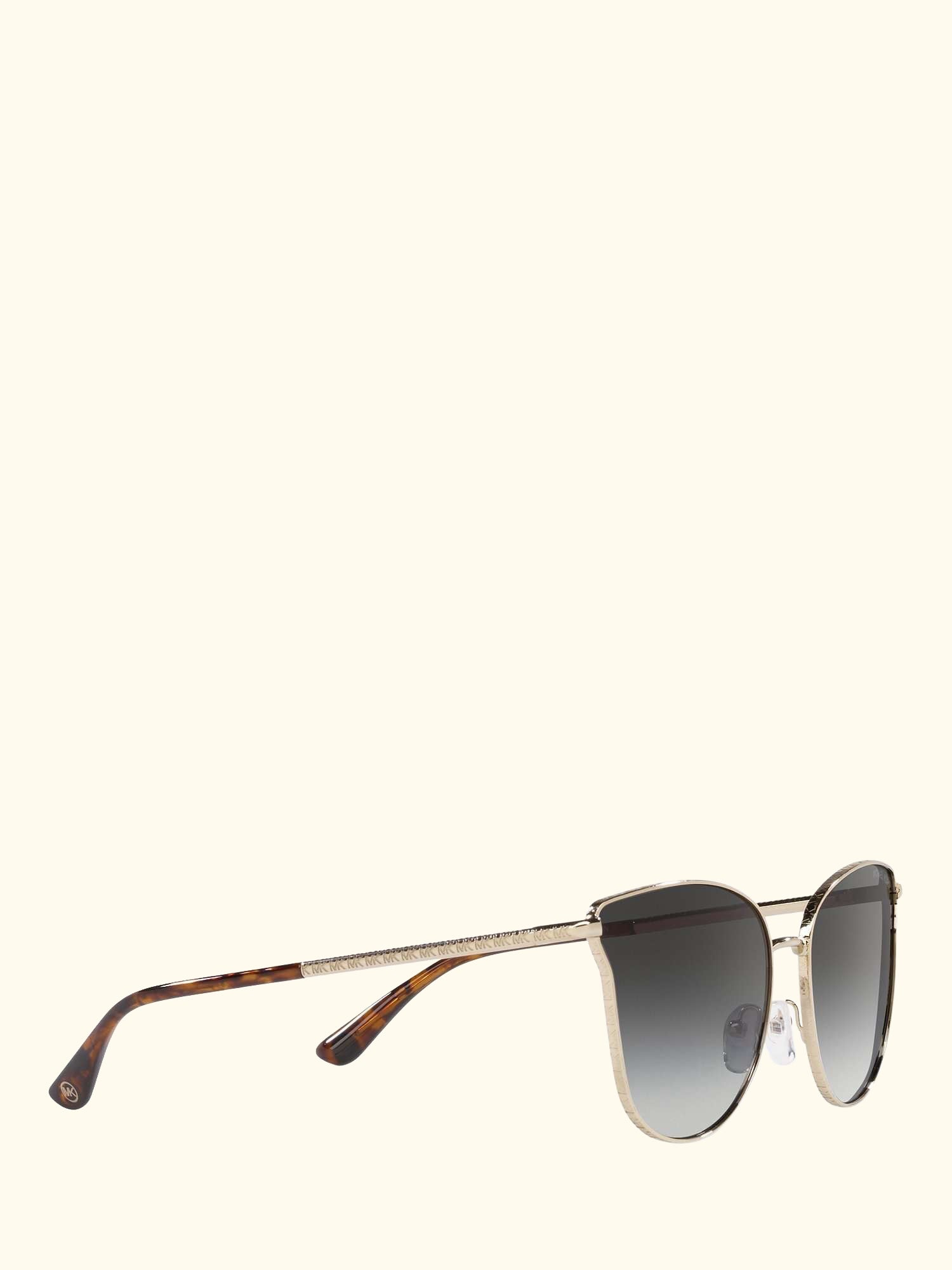 MK1120 Women's Salt Lake City Round Sunglasses, Gold/Grey Gradient