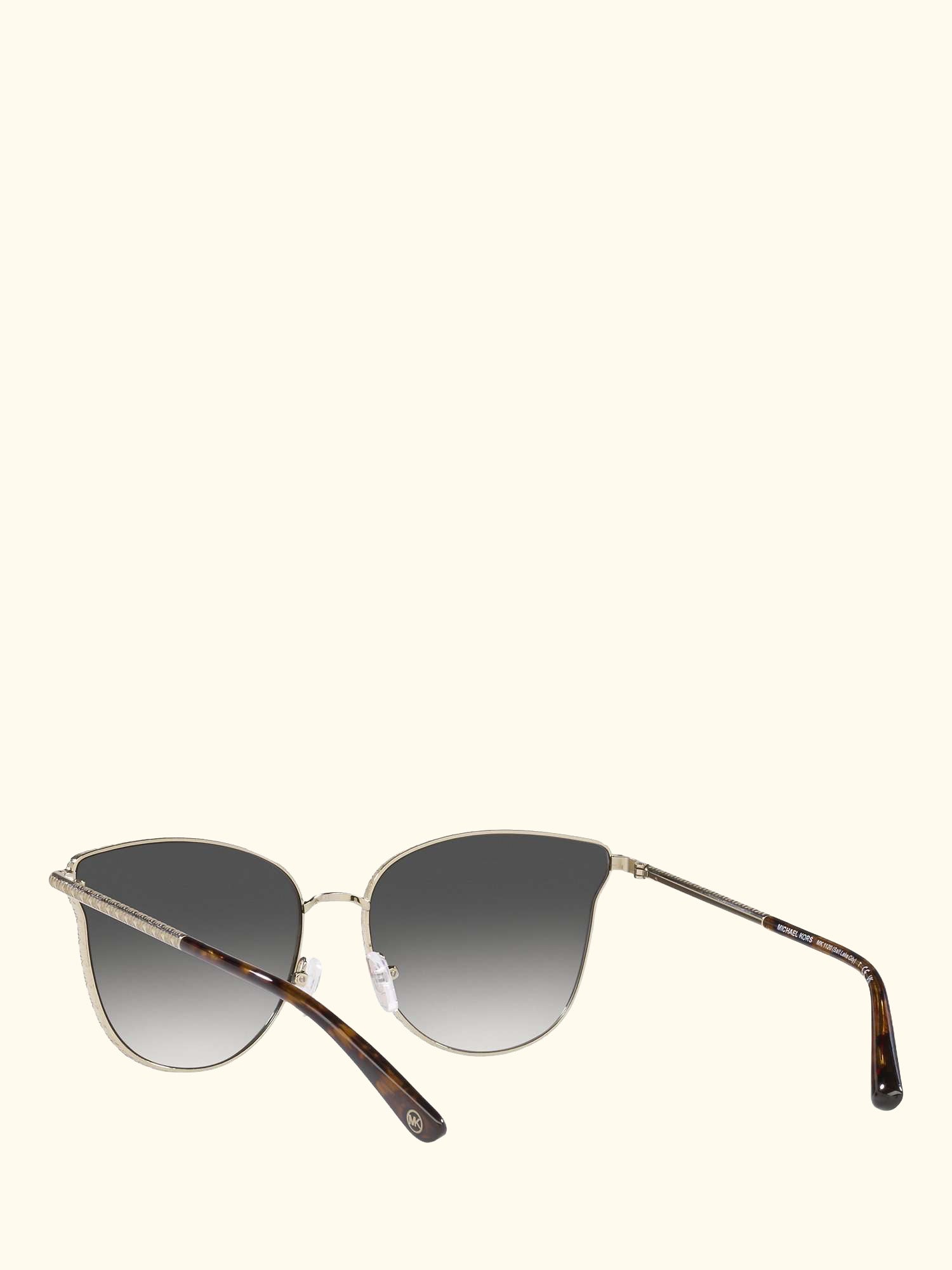 MK1120 Women's Salt Lake City Round Sunglasses, Gold/Grey Gradient