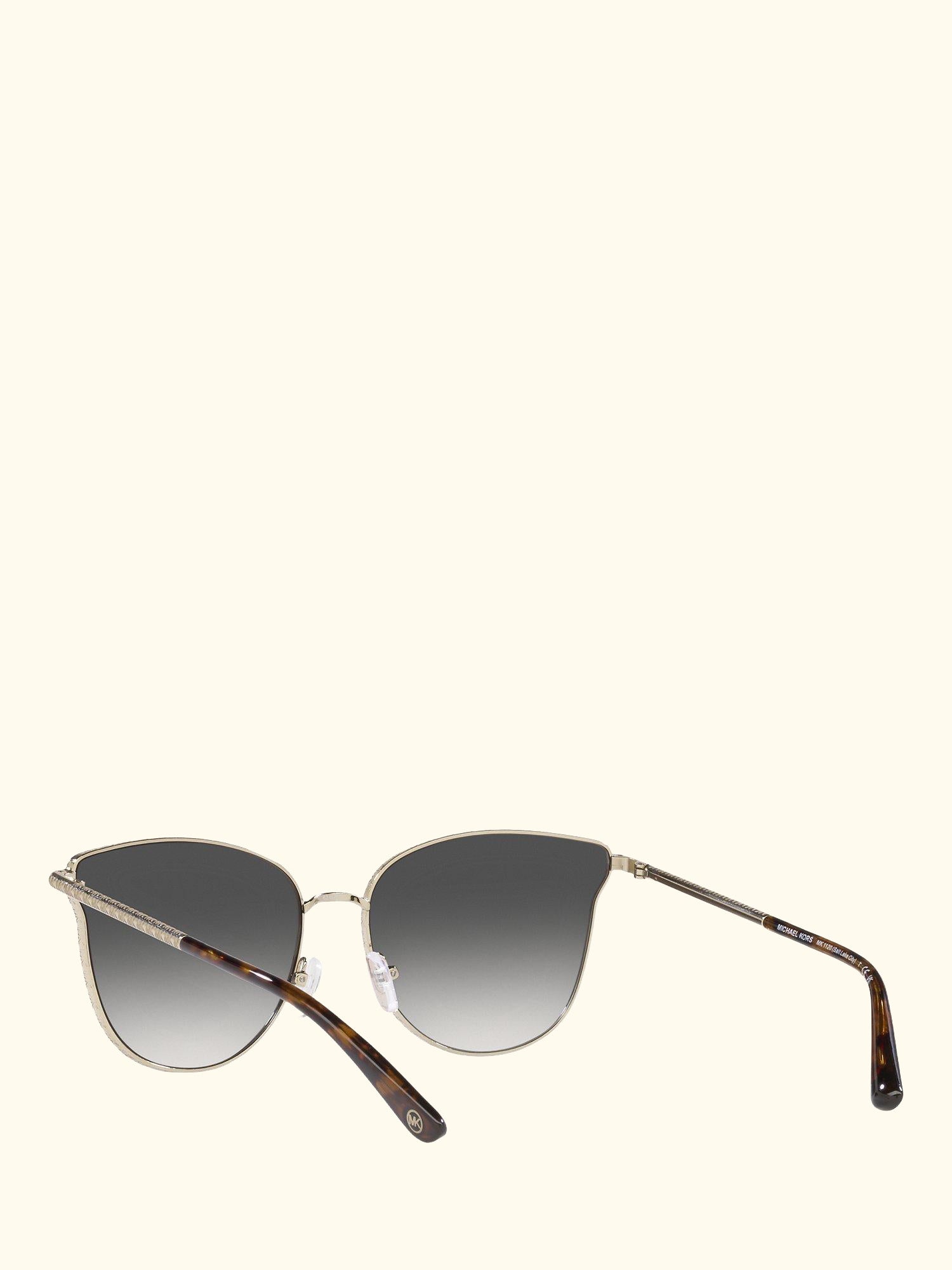 MK1120 Women's Salt Lake City Round Sunglasses, Gold/Grey Gradient