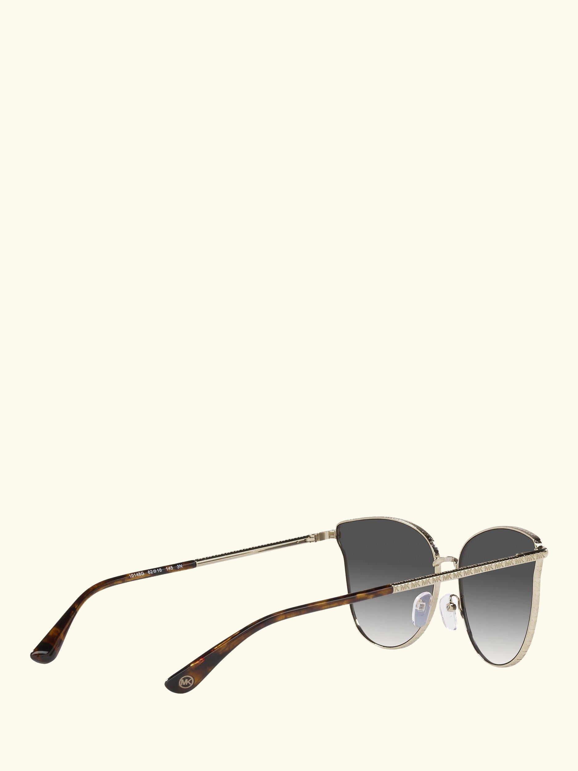 MK1120 Women's Salt Lake City Round Sunglasses, Gold/Grey Gradient