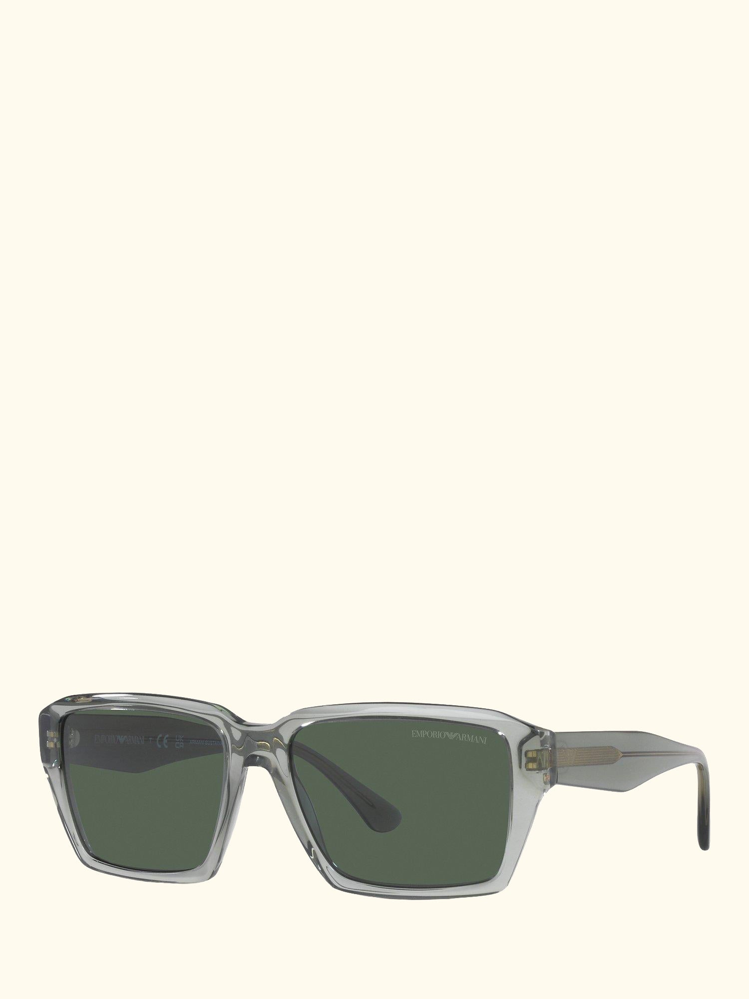 EA4186 Men's Rectangular Sunglasses