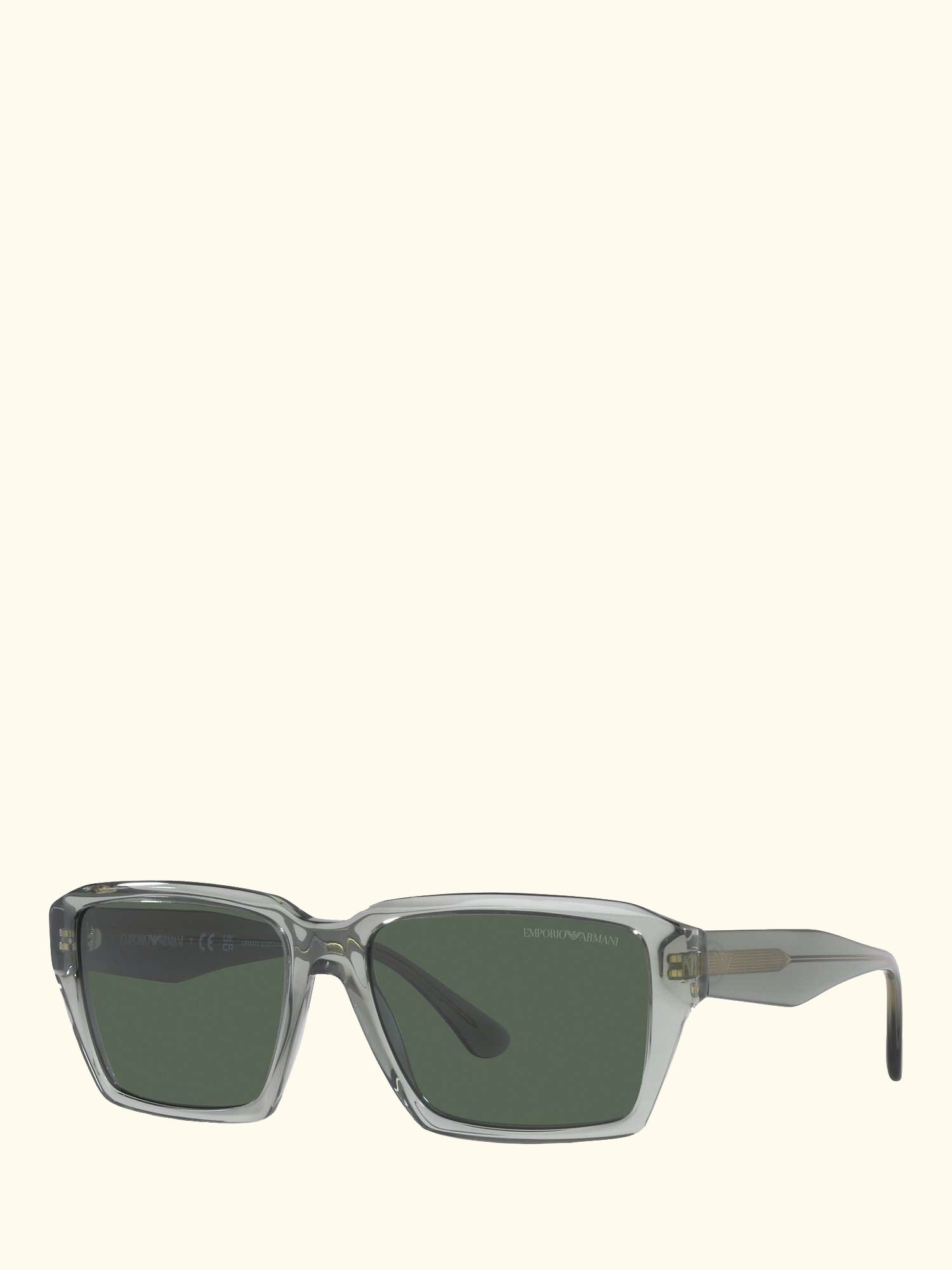 EA4186 Men's Rectangular Sunglasses