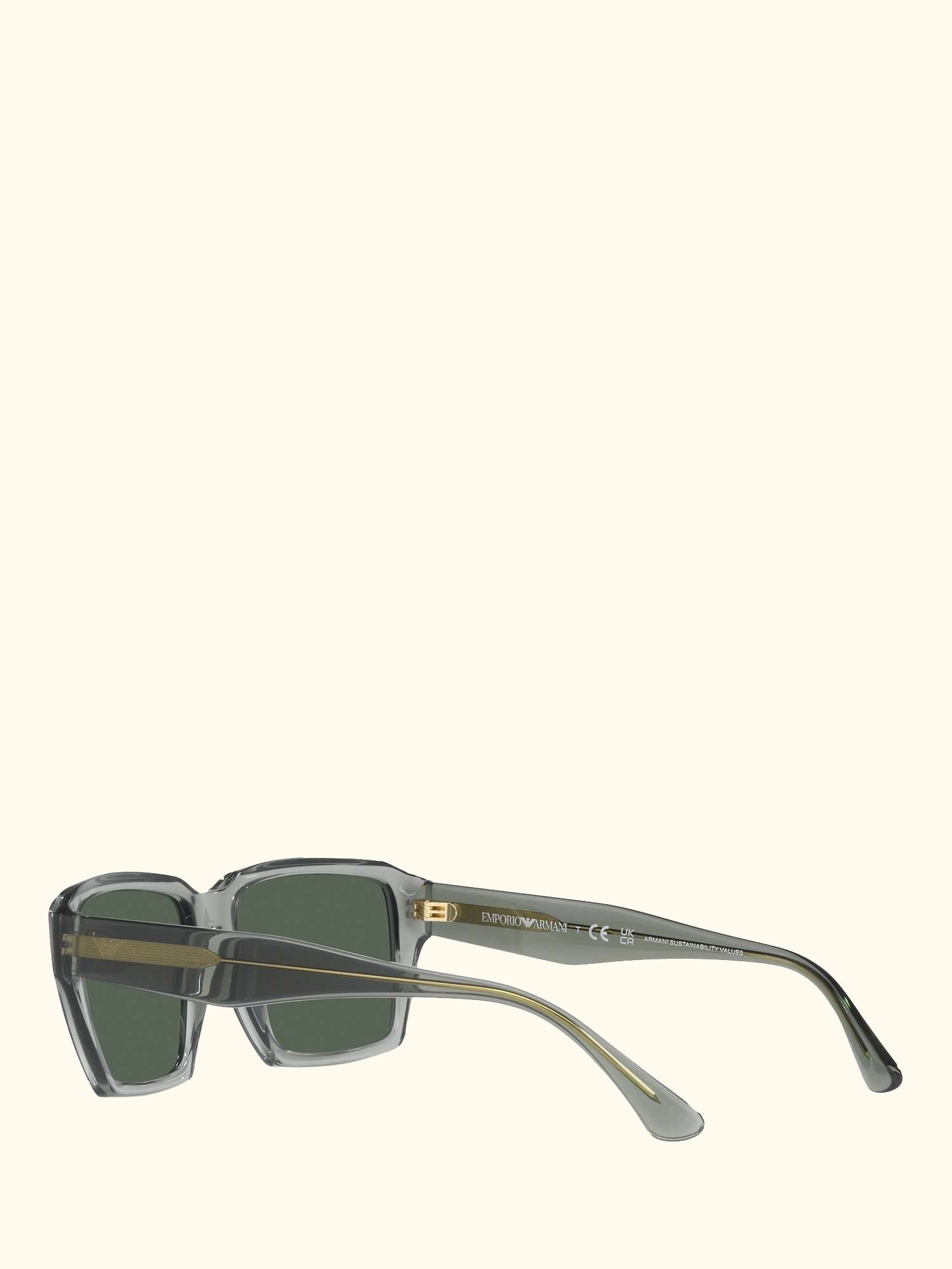EA4186 Men's Rectangular Sunglasses