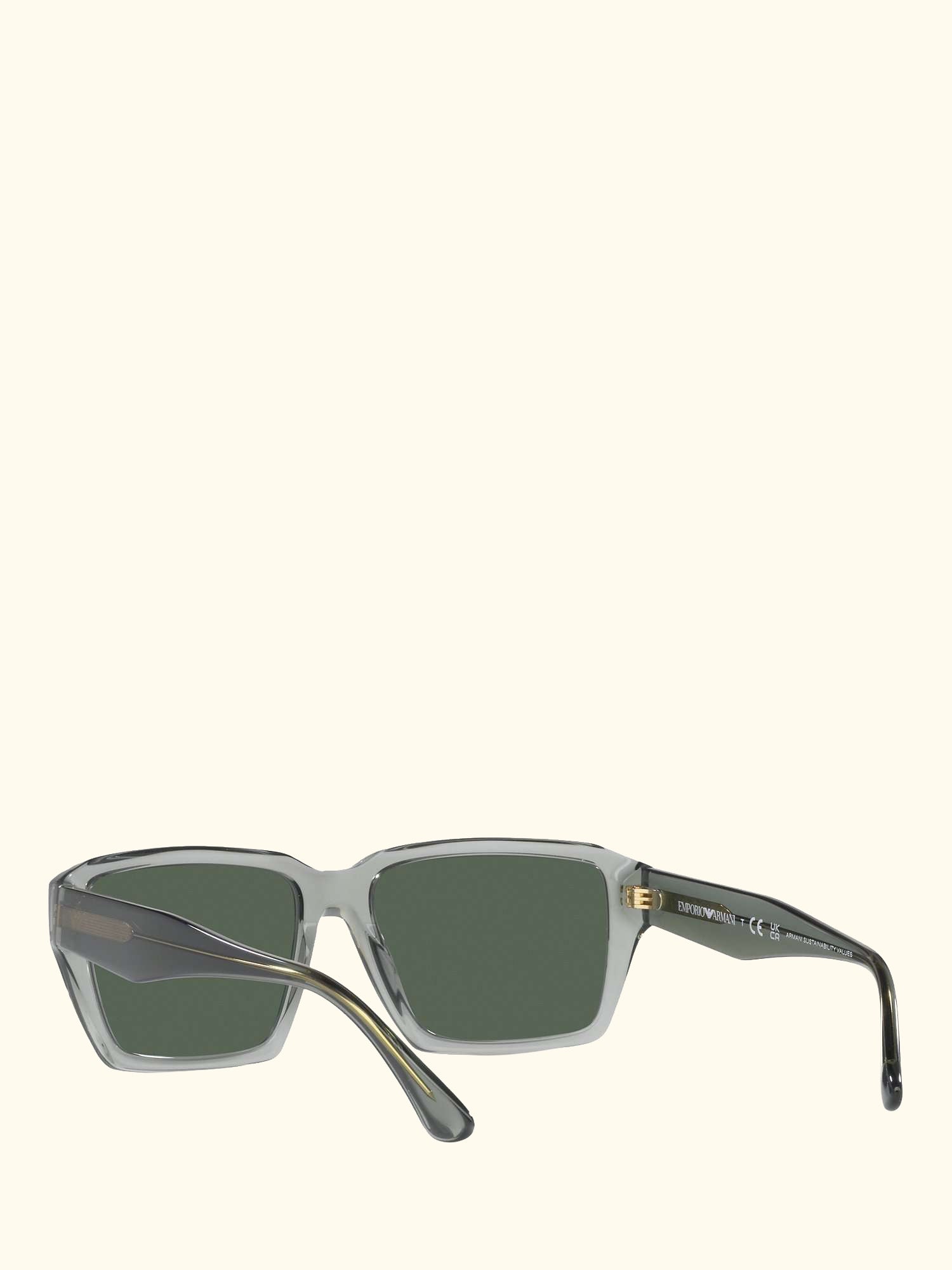 EA4186 Men's Rectangular Sunglasses