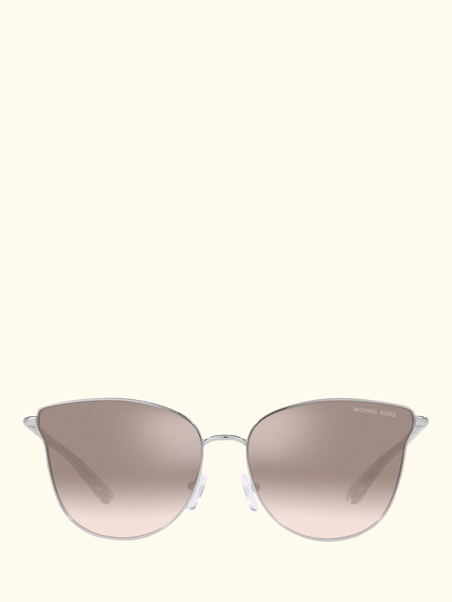 MK1120 Women's Salt Lake City Round Sunglasses, Silver/Beige Gradient