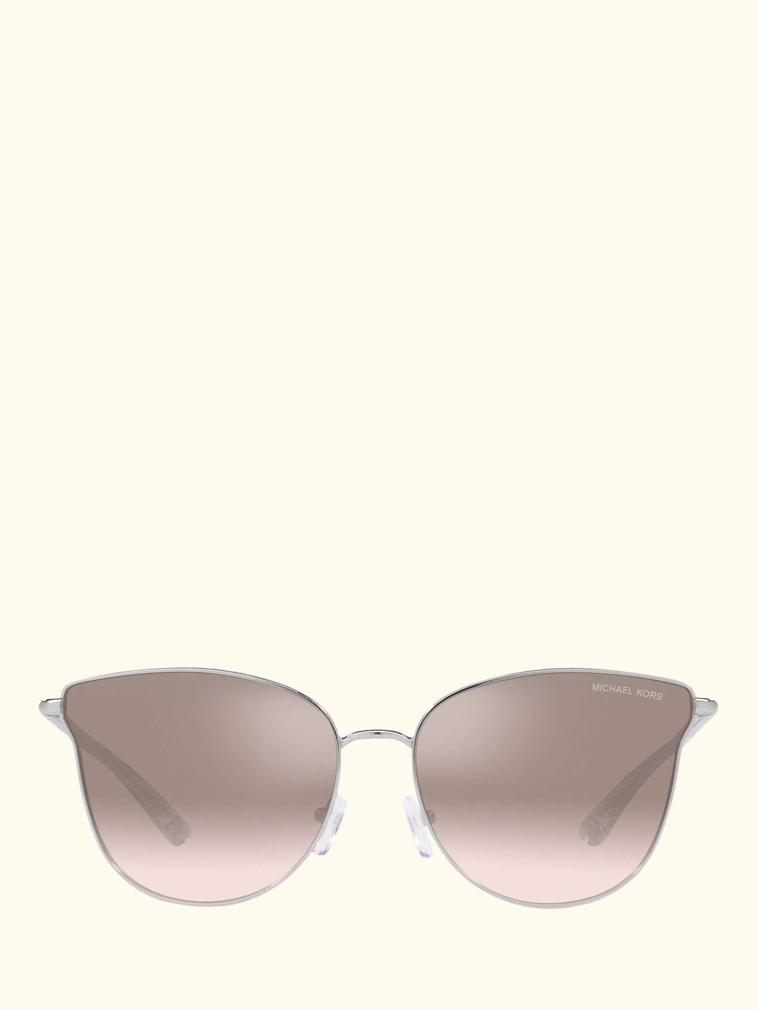 MK1120 Women's Salt Lake City Round Sunglasses, Silver/Beige Gradient