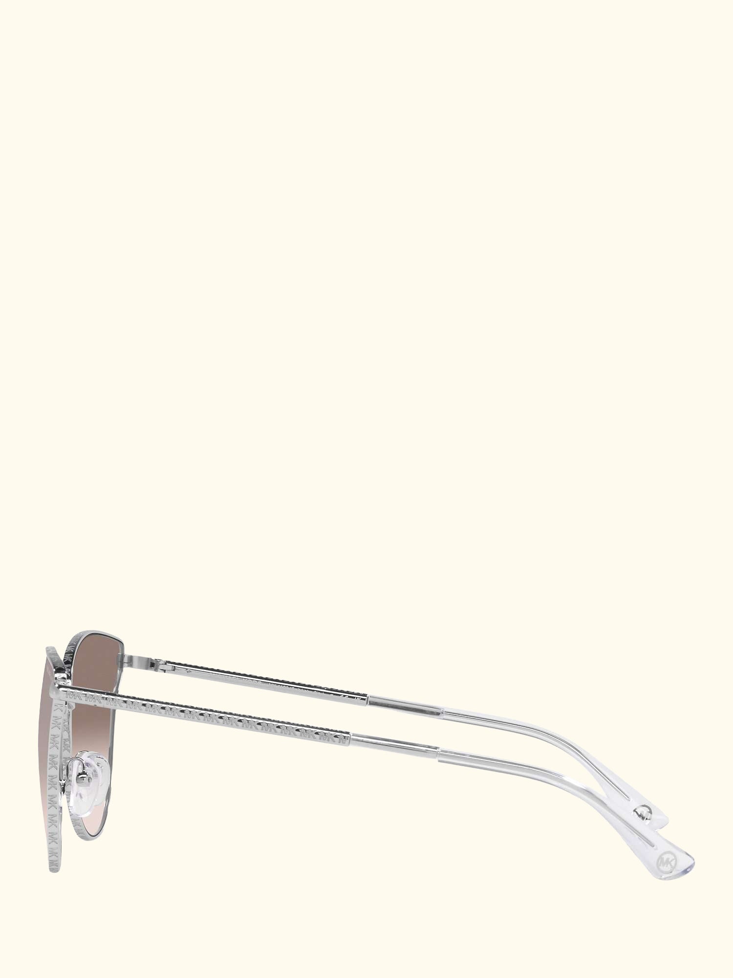 MK1120 Women's Salt Lake City Round Sunglasses, Silver/Beige Gradient