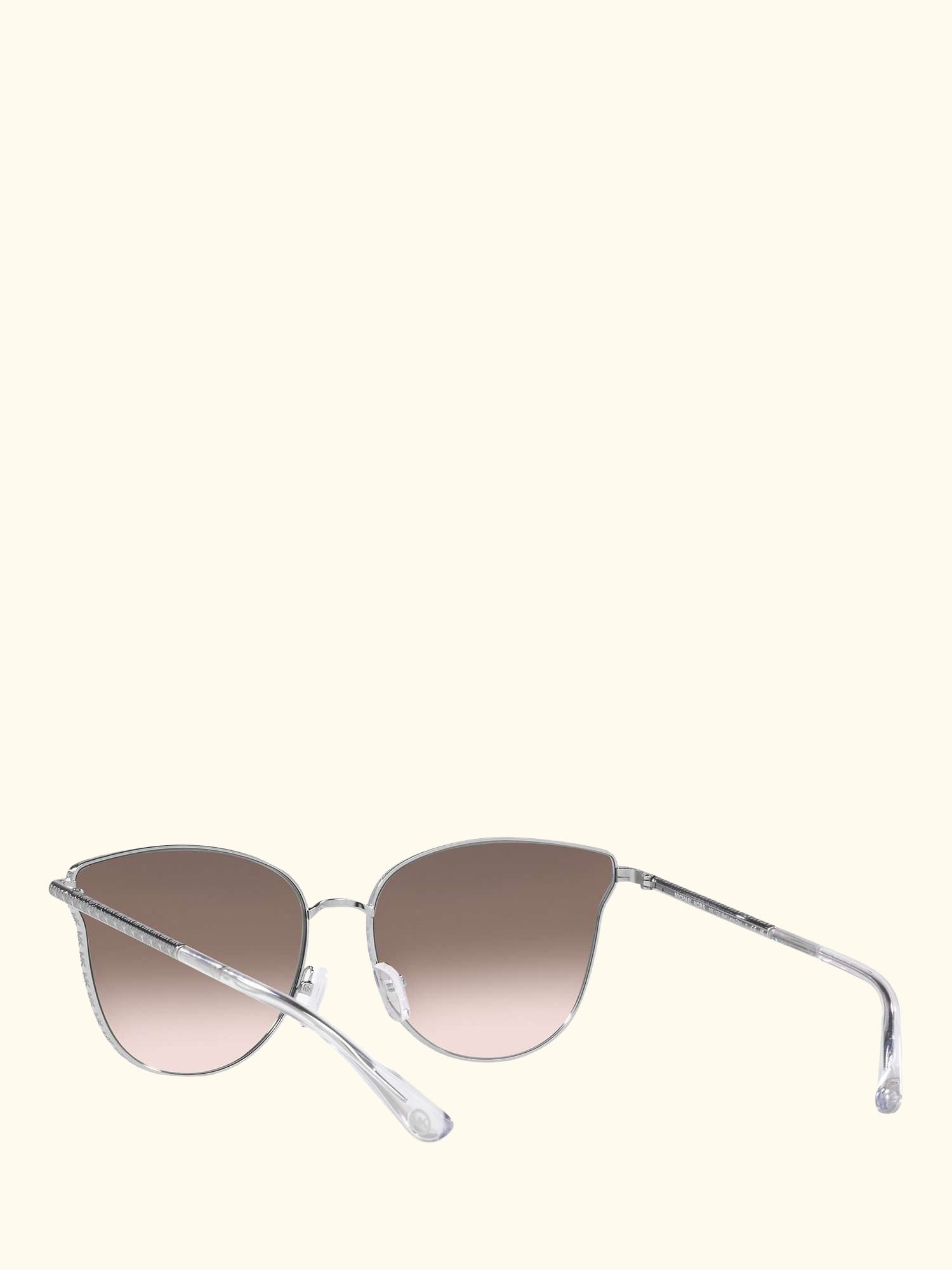 MK1120 Women's Salt Lake City Round Sunglasses, Silver/Beige Gradient