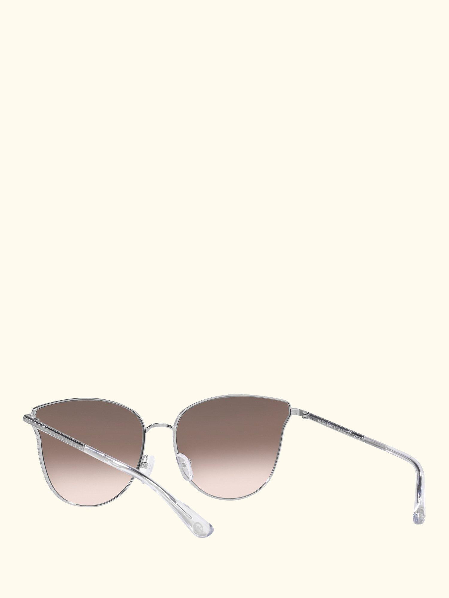 MK1120 Women's Salt Lake City Round Sunglasses, Silver/Beige Gradient