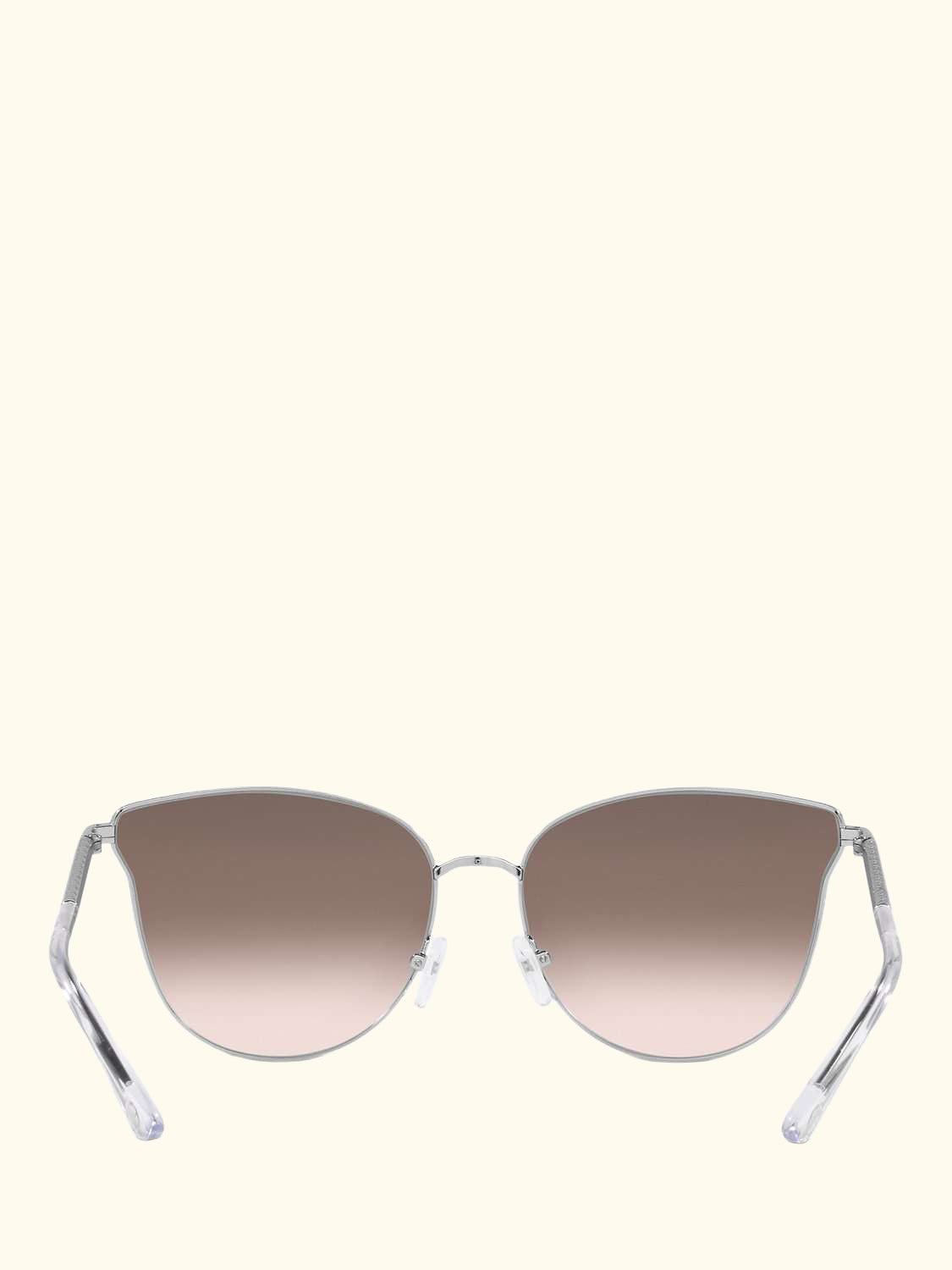 MK1120 Women's Salt Lake City Round Sunglasses, Silver/Beige Gradient