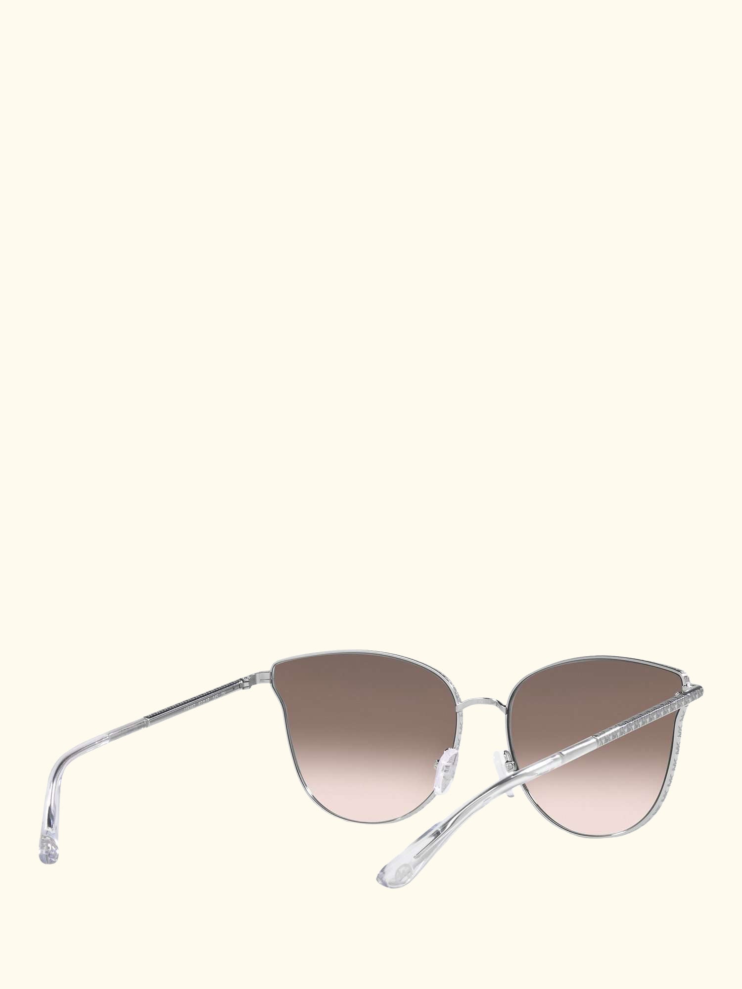 MK1120 Women's Salt Lake City Round Sunglasses, Silver/Beige Gradient