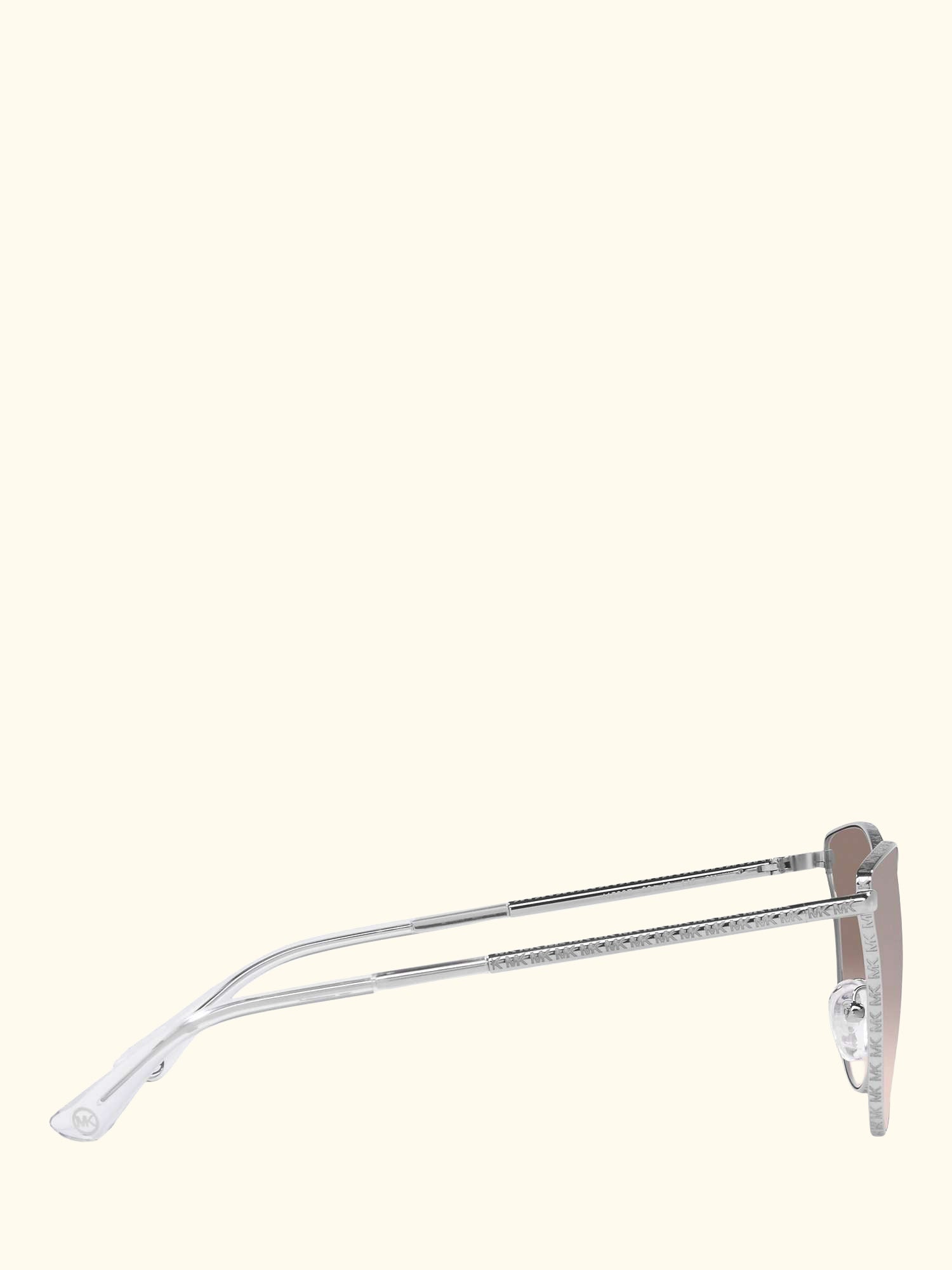 MK1120 Women's Salt Lake City Round Sunglasses, Silver/Beige Gradient