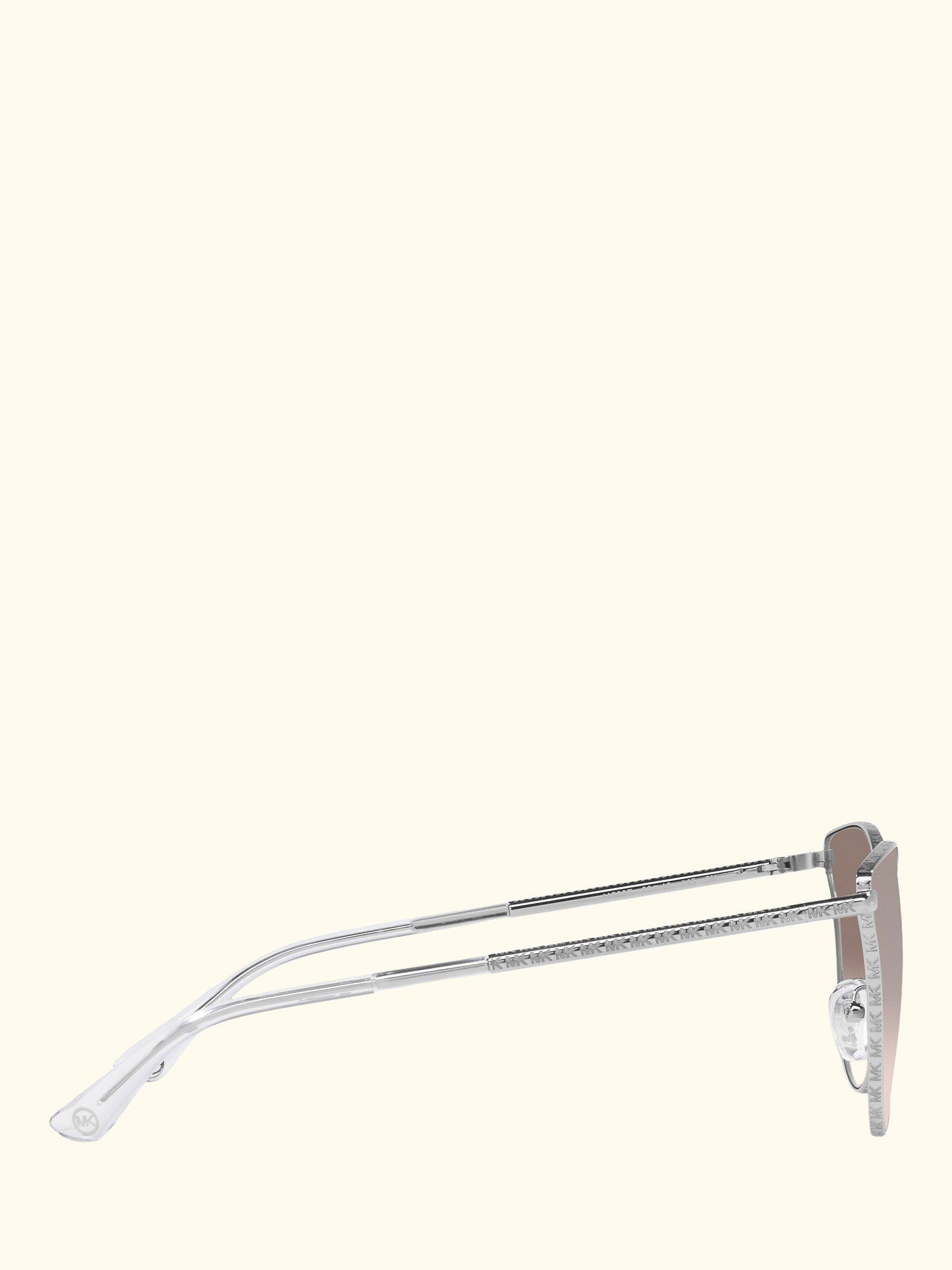 MK1120 Women's Salt Lake City Round Sunglasses, Silver/Beige Gradient