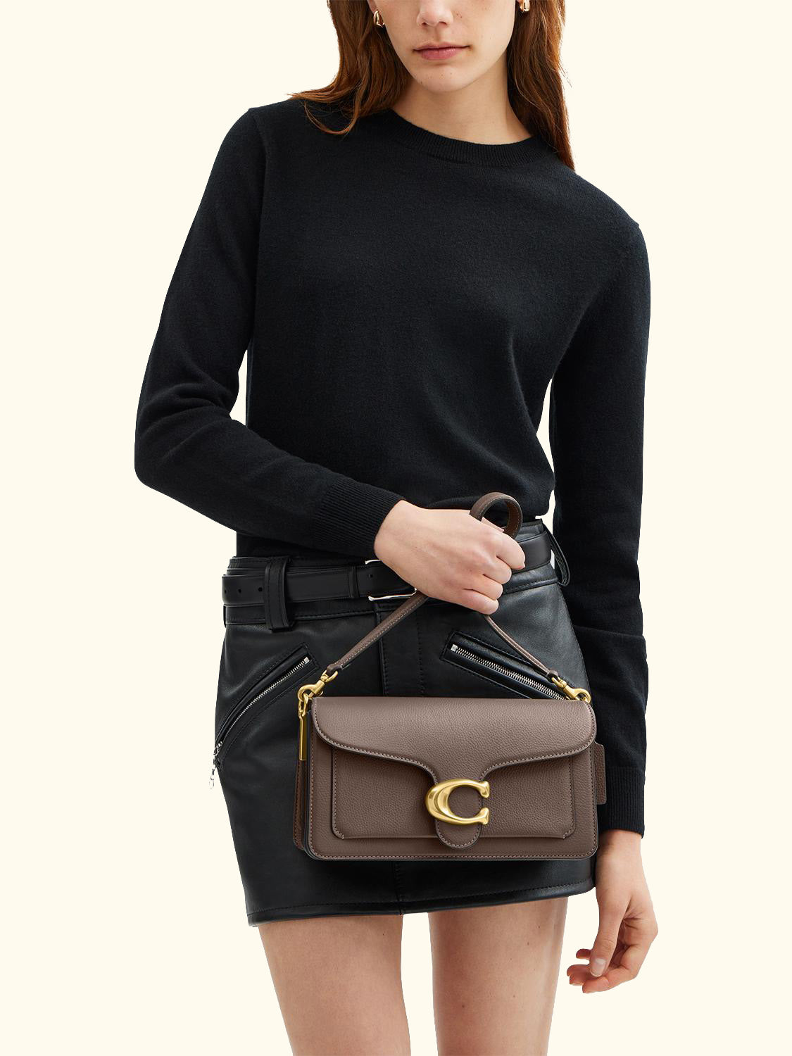Tabby 26 Pebbled Leather Shoulder Bag