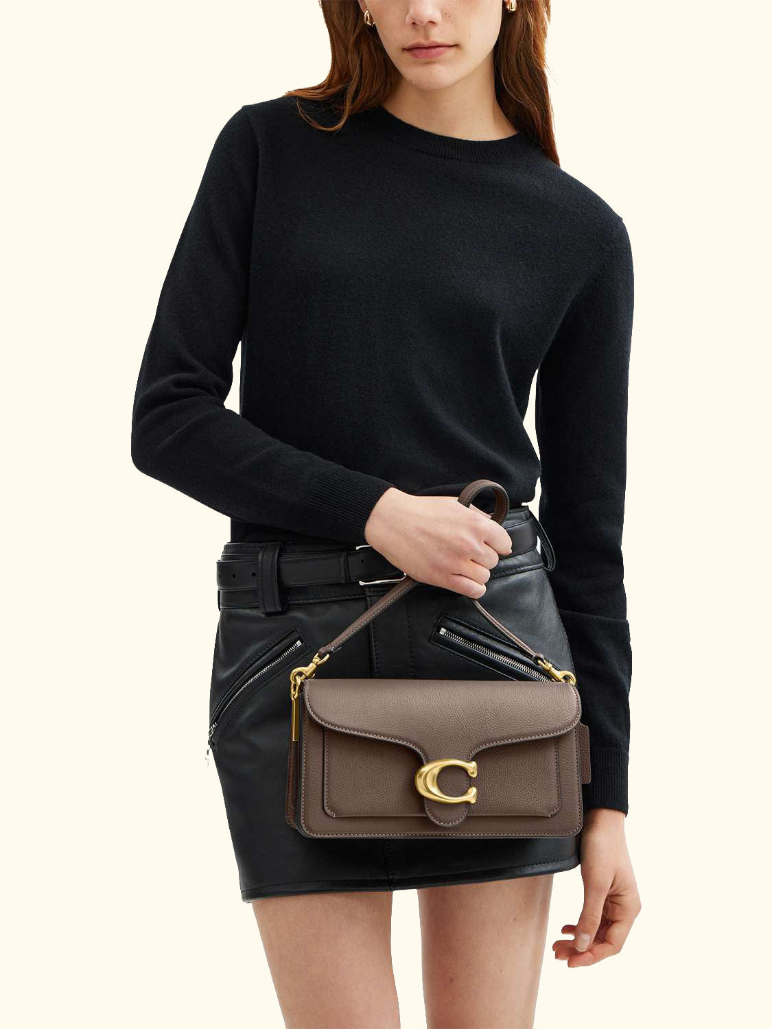 Tabby 26 Pebbled Leather Shoulder Bag