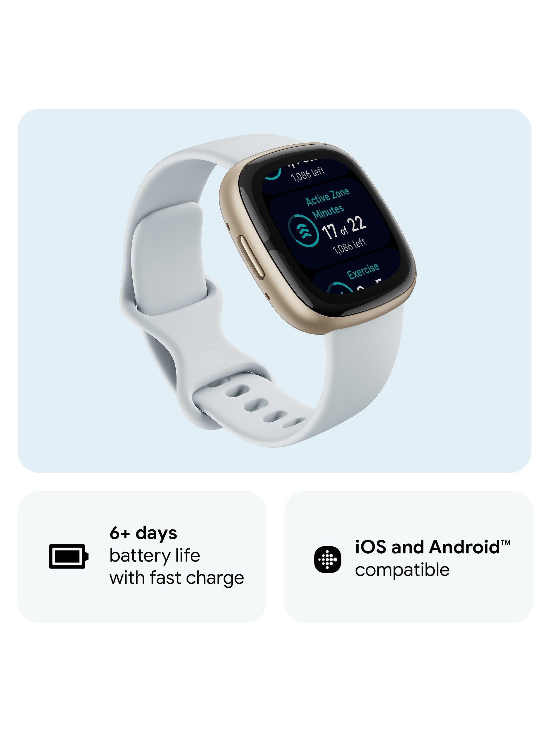 Sense 2 Health and Fitness Smartwatch with Heart Rate Monitor