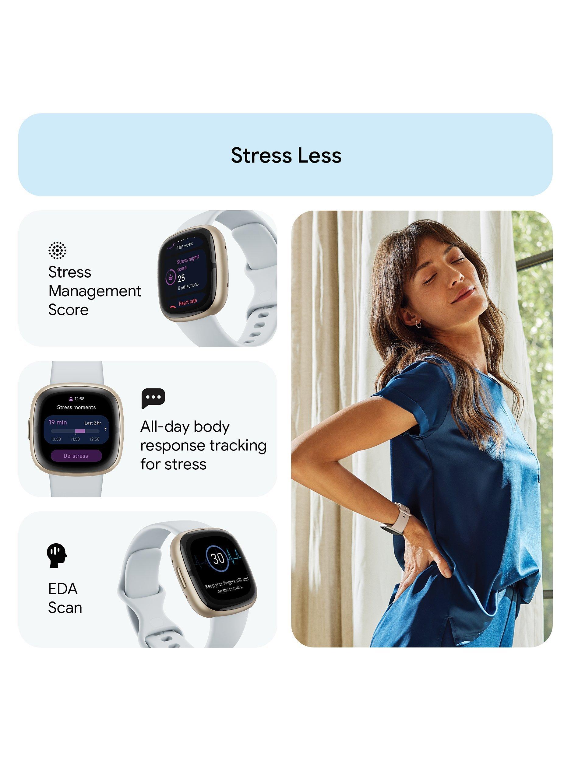 Sense 2 Health and Fitness Smartwatch with Heart Rate Monitor