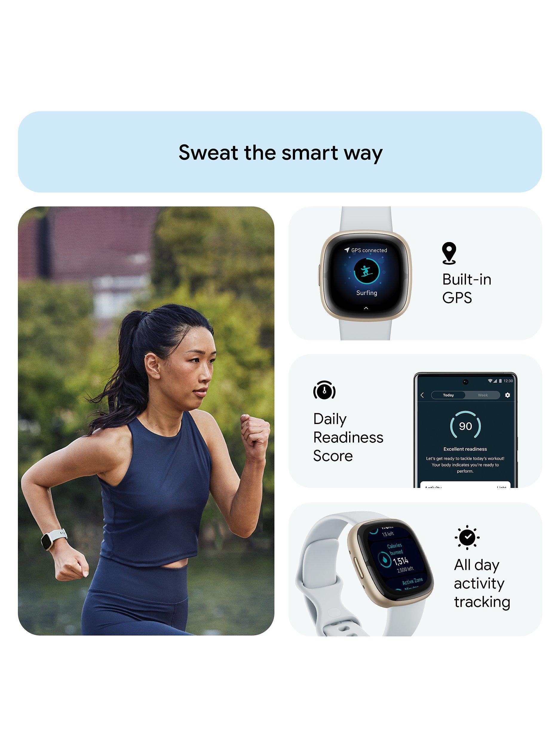Sense 2 Health and Fitness Smartwatch with Heart Rate Monitor