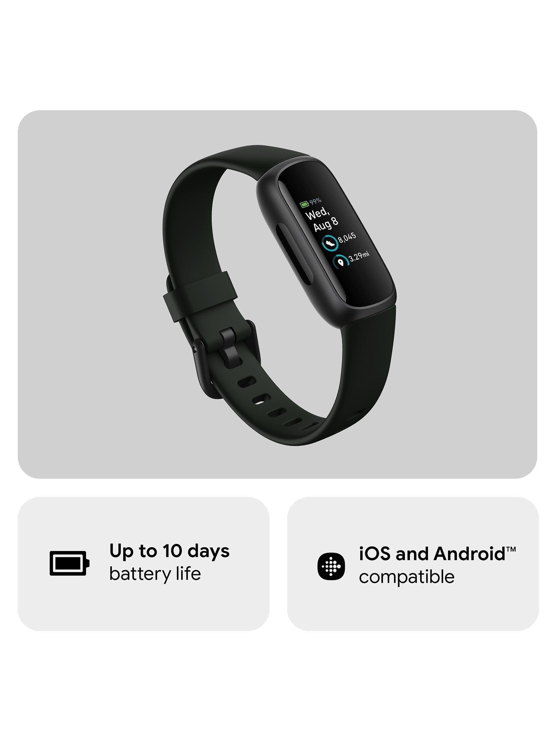 Inspire 3 Health and Fitness Tracker with Heart Rate Monitor