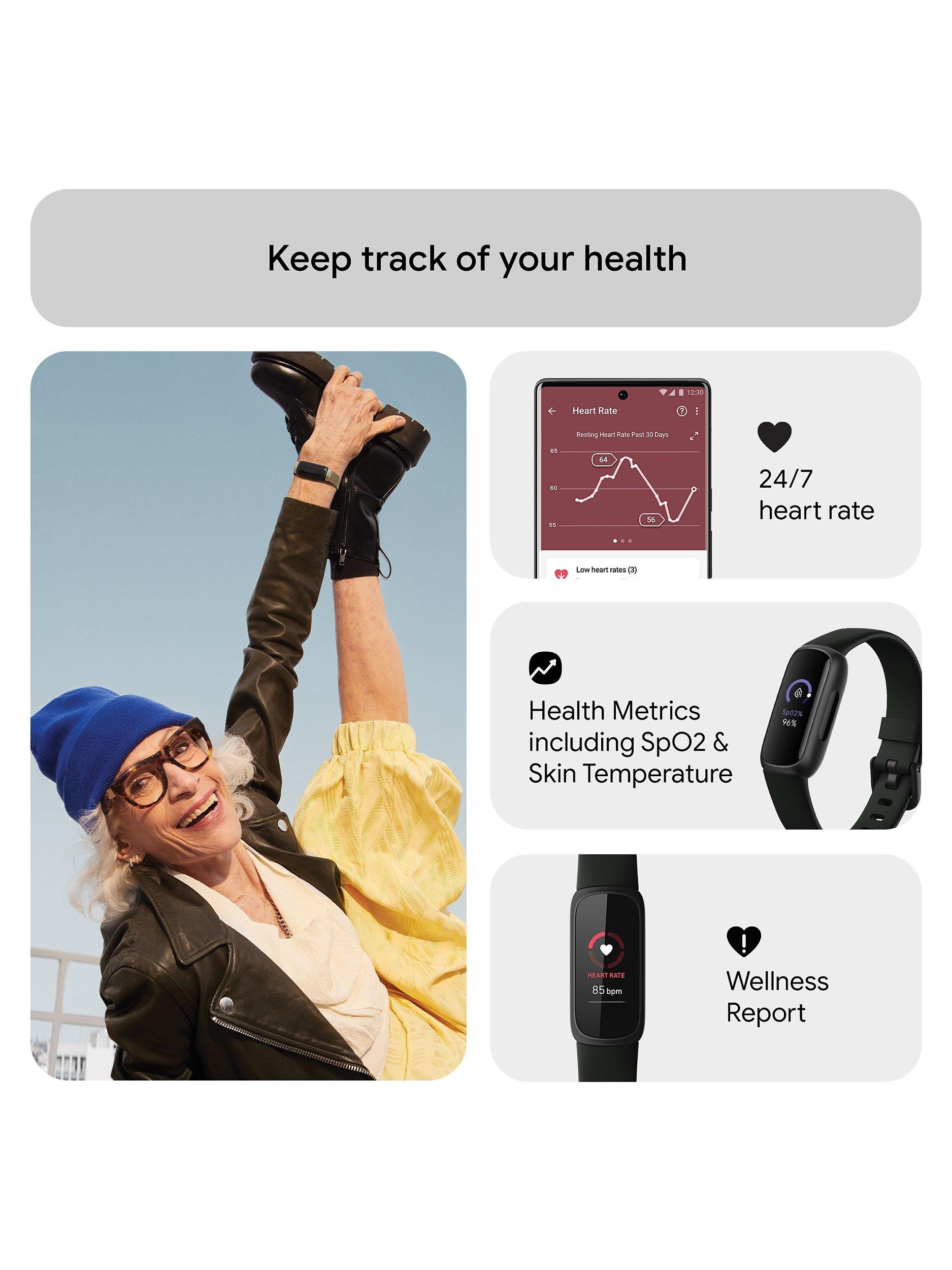 Inspire 3 Health and Fitness Tracker with Heart Rate Monitor