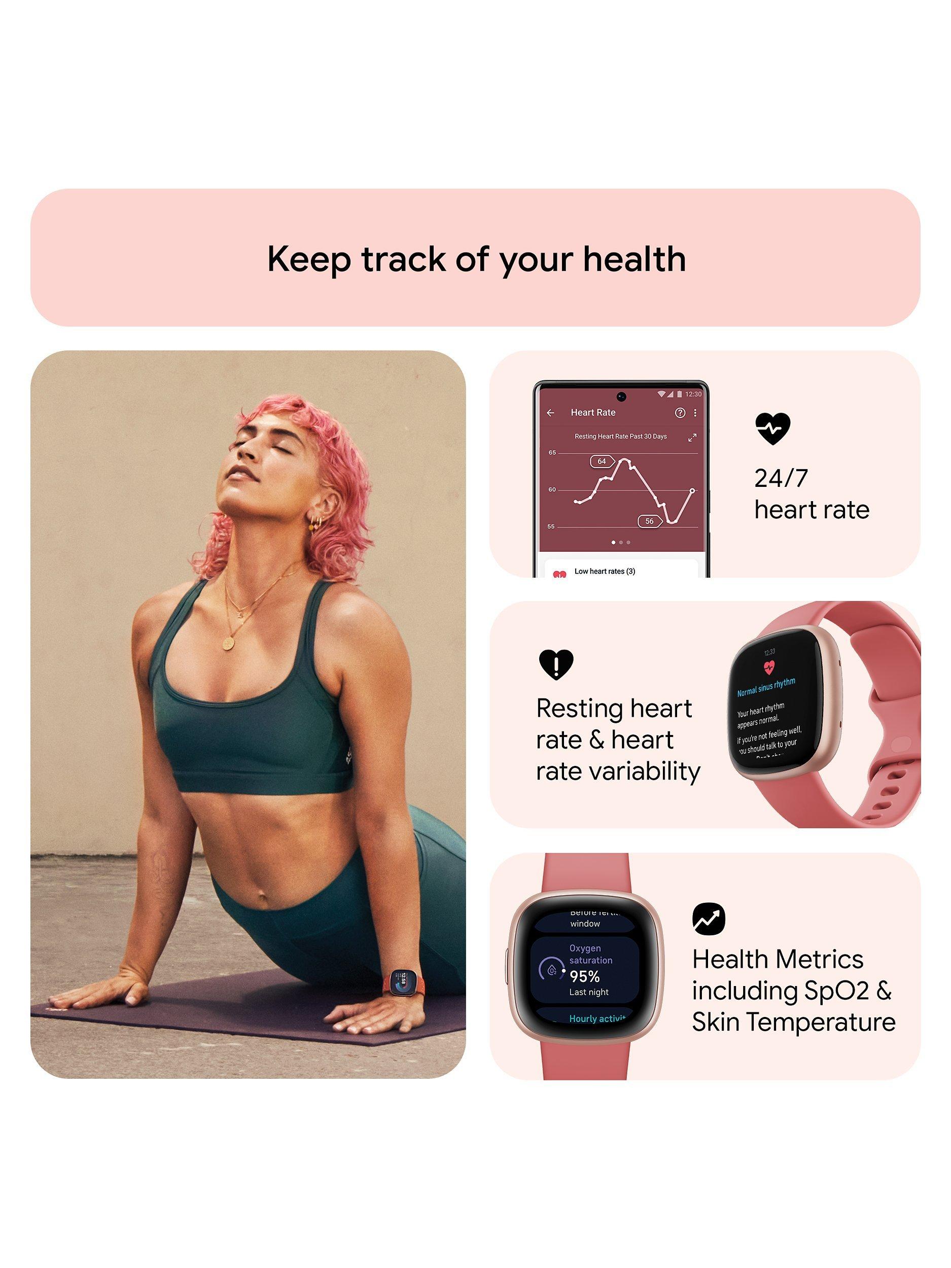 Versa 4 Health & Fitness Smartwatch with Heart Rate Monitor