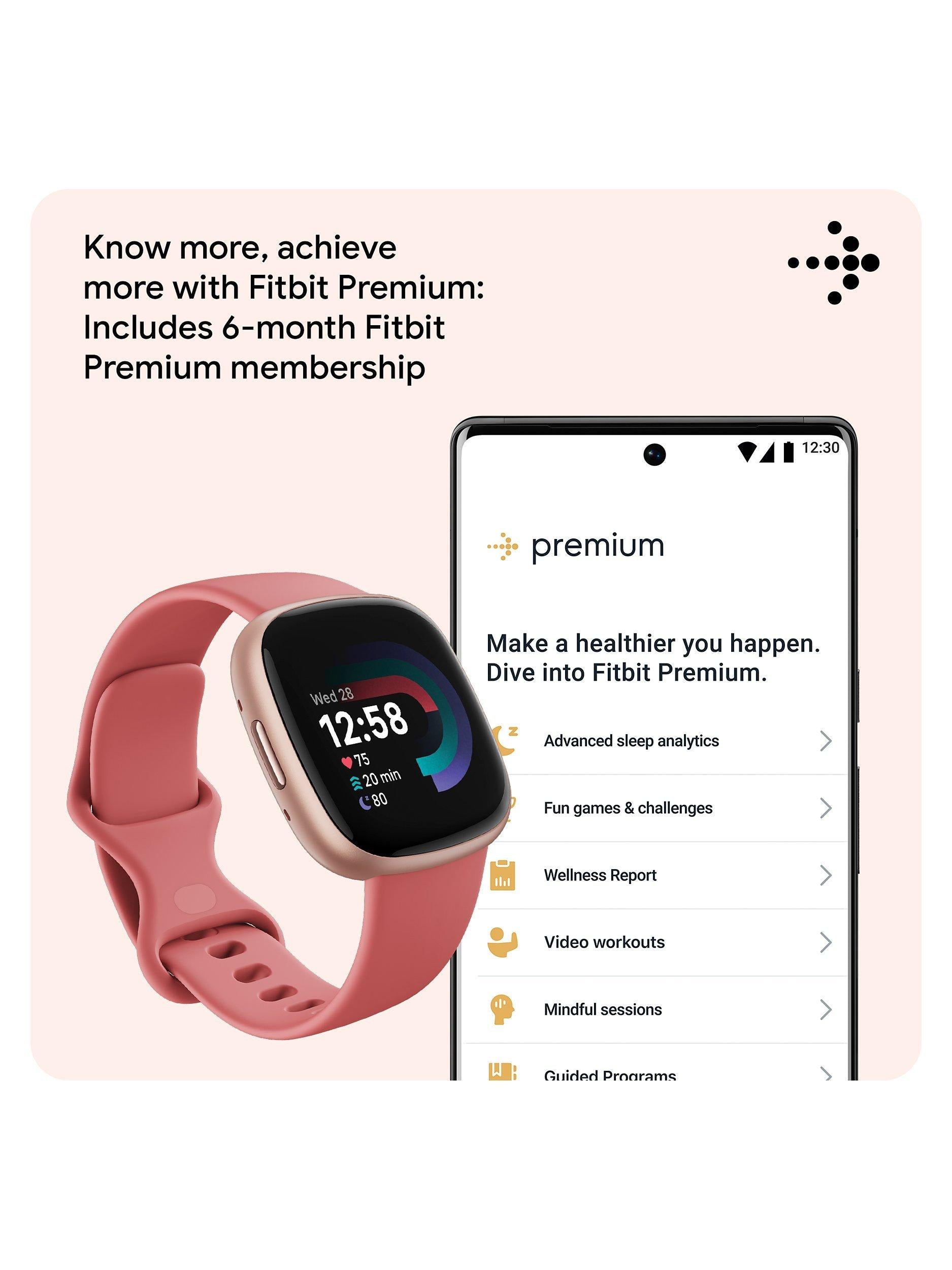 Versa 4 Health & Fitness Smartwatch with Heart Rate Monitor