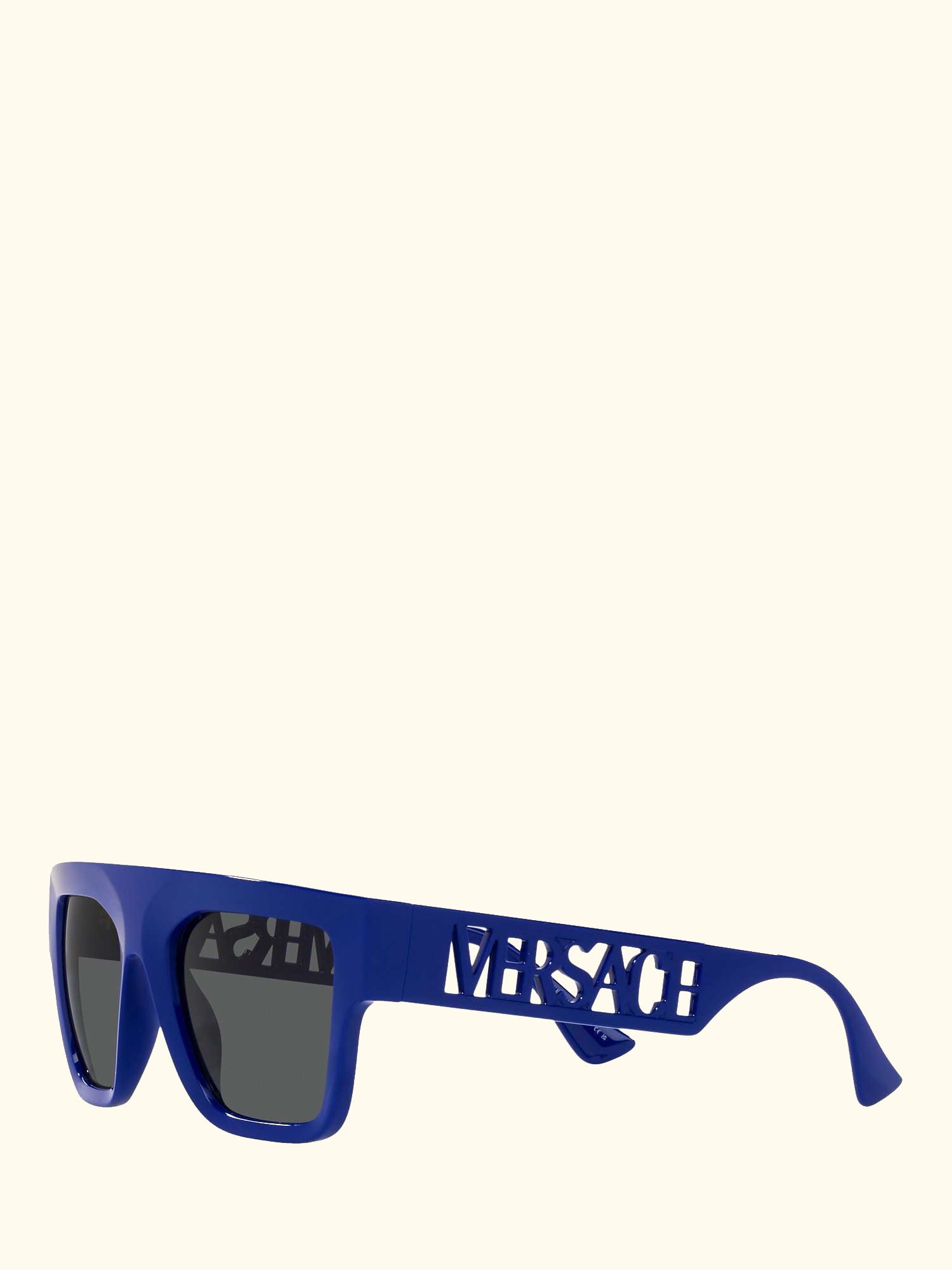 VE4430U Men's Rectangular Sunglasses, Blue/Grey