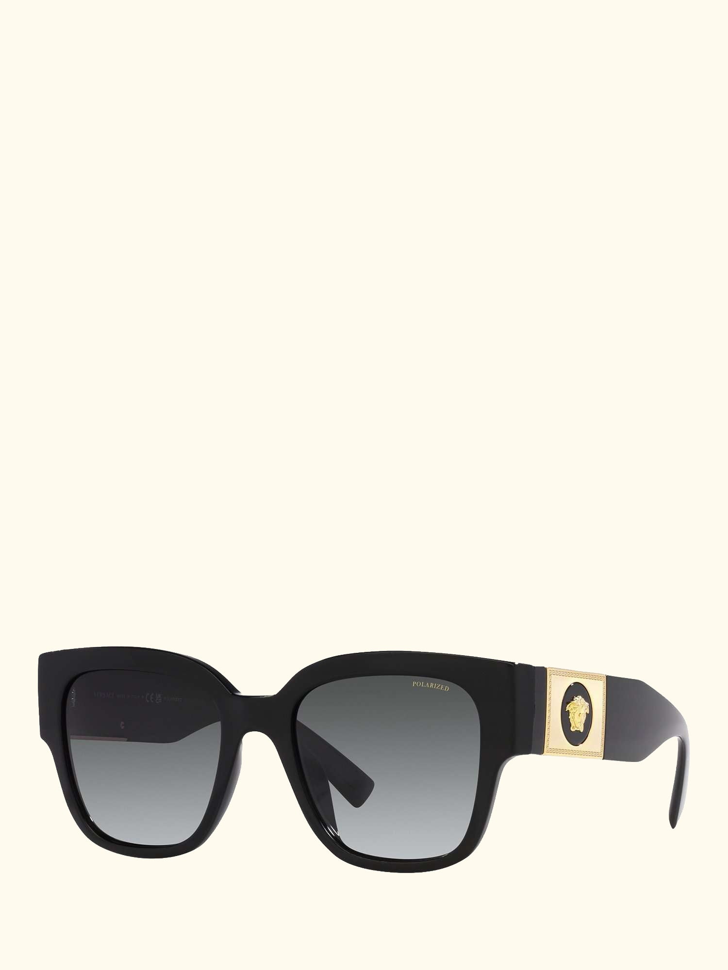 VE4437U Women's Polarised Pillow Sunglasses, Black/Grey Gradient