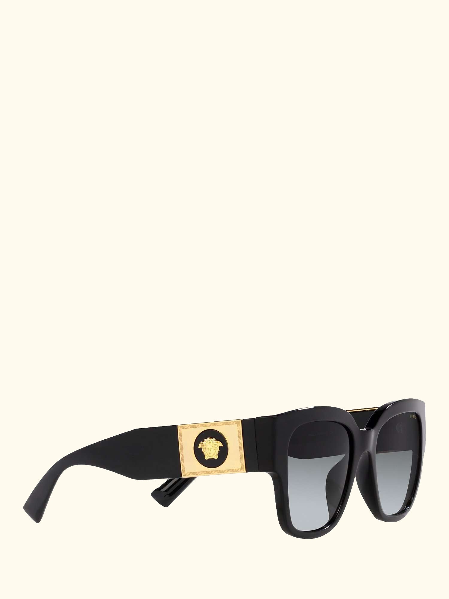 VE4437U Women's Polarised Pillow Sunglasses, Black/Grey Gradient