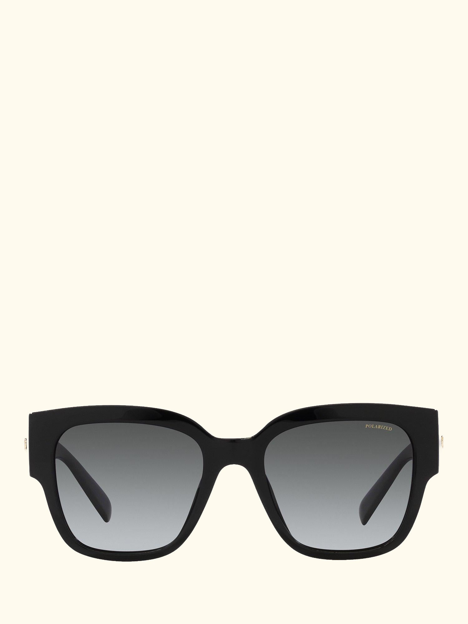 VE4437U Women's Polarised Pillow Sunglasses, Black/Grey Gradient