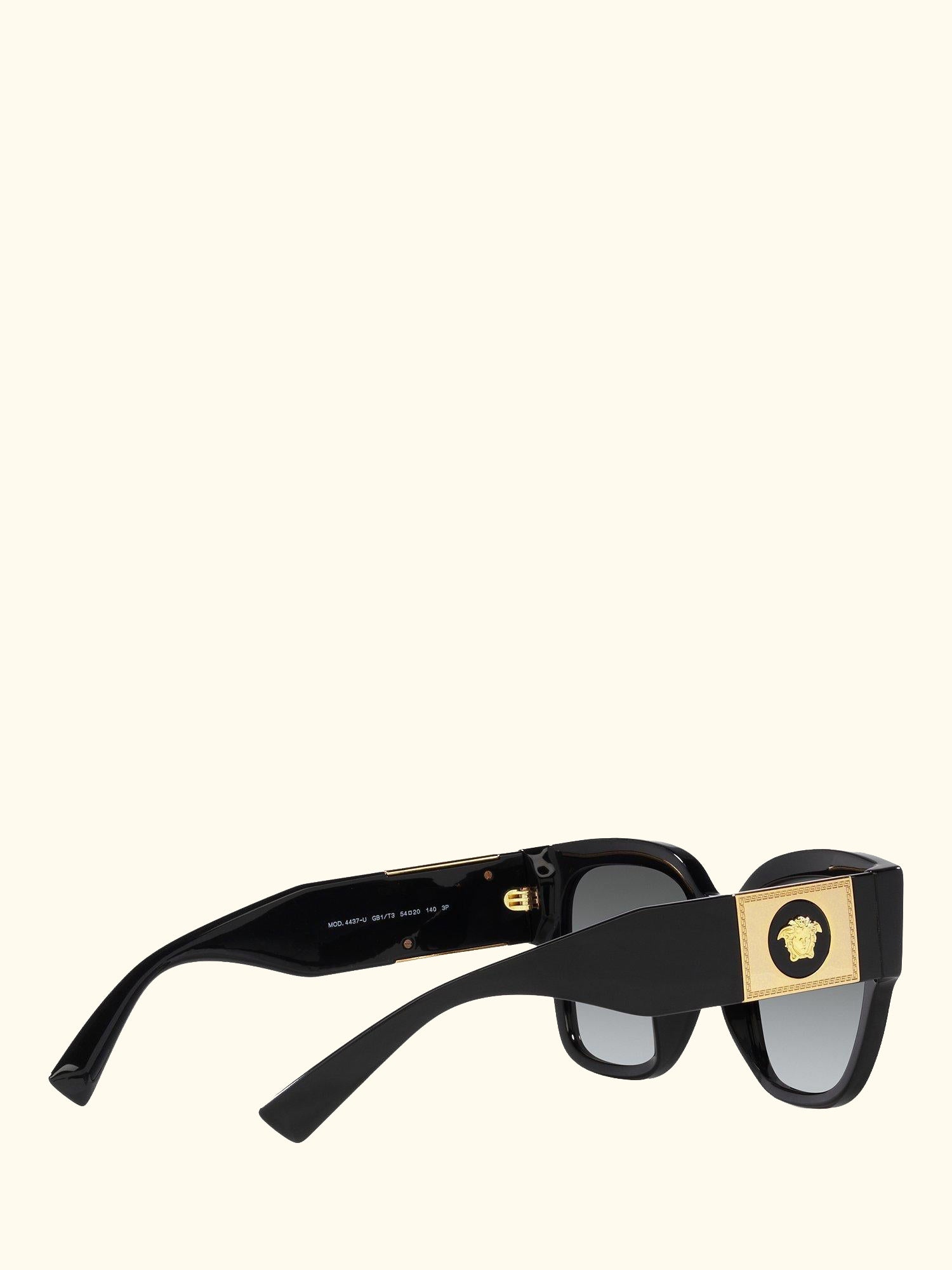 VE4437U Women's Polarised Pillow Sunglasses, Black/Grey Gradient