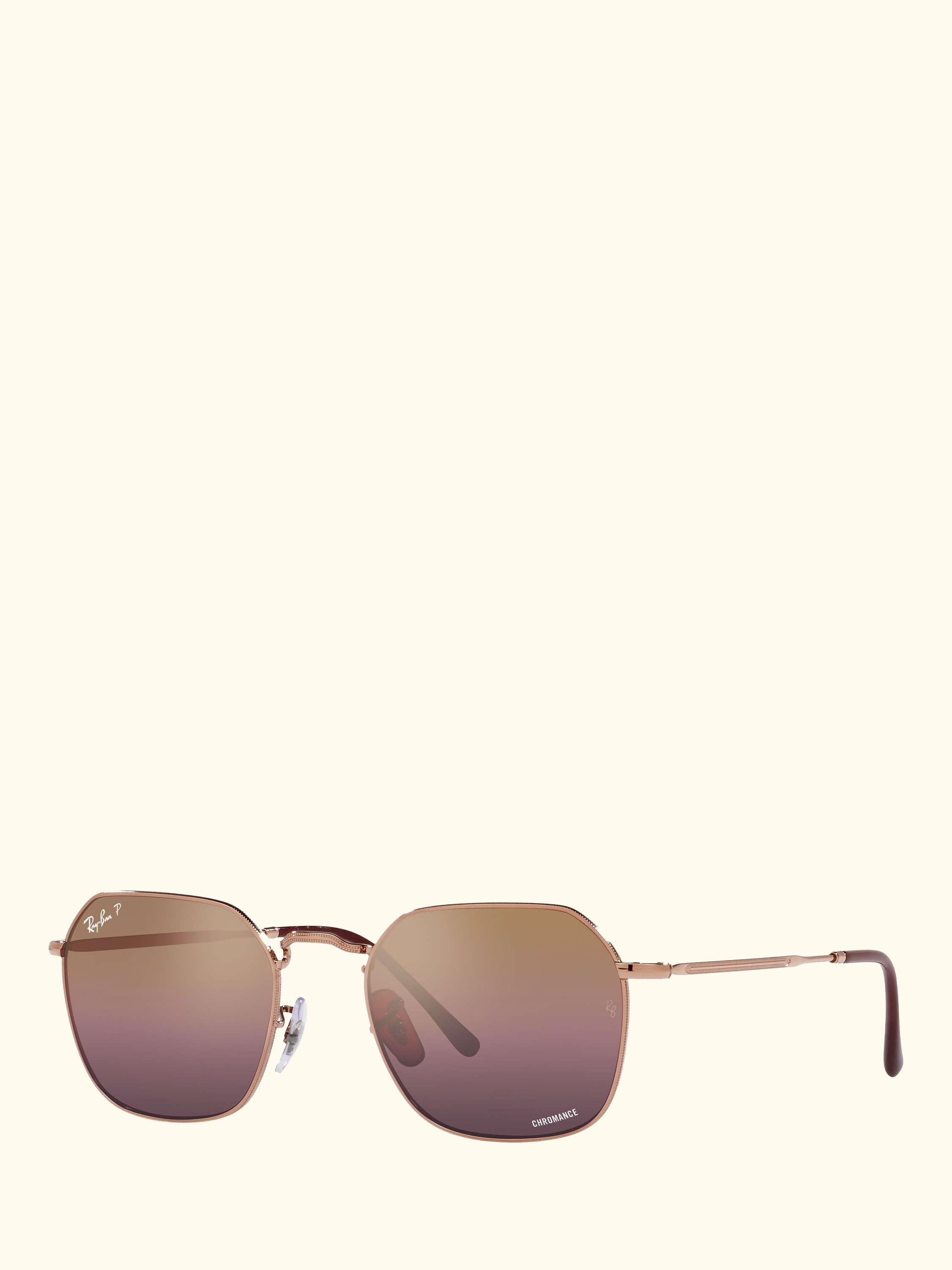 RB3694 Women's Polarised Square Sunglasses, Rose Gold