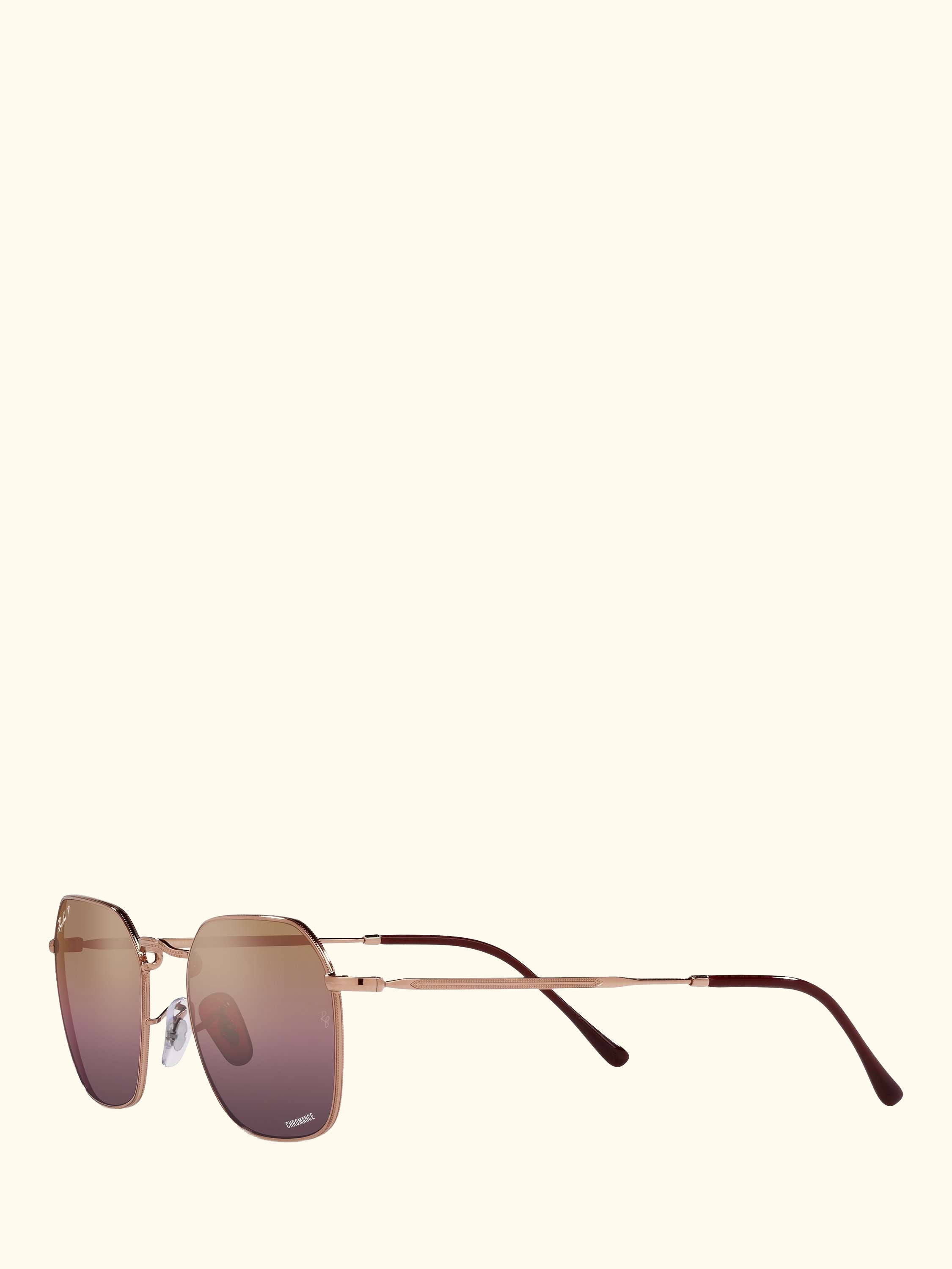 RB3694 Women's Polarised Square Sunglasses, Rose Gold