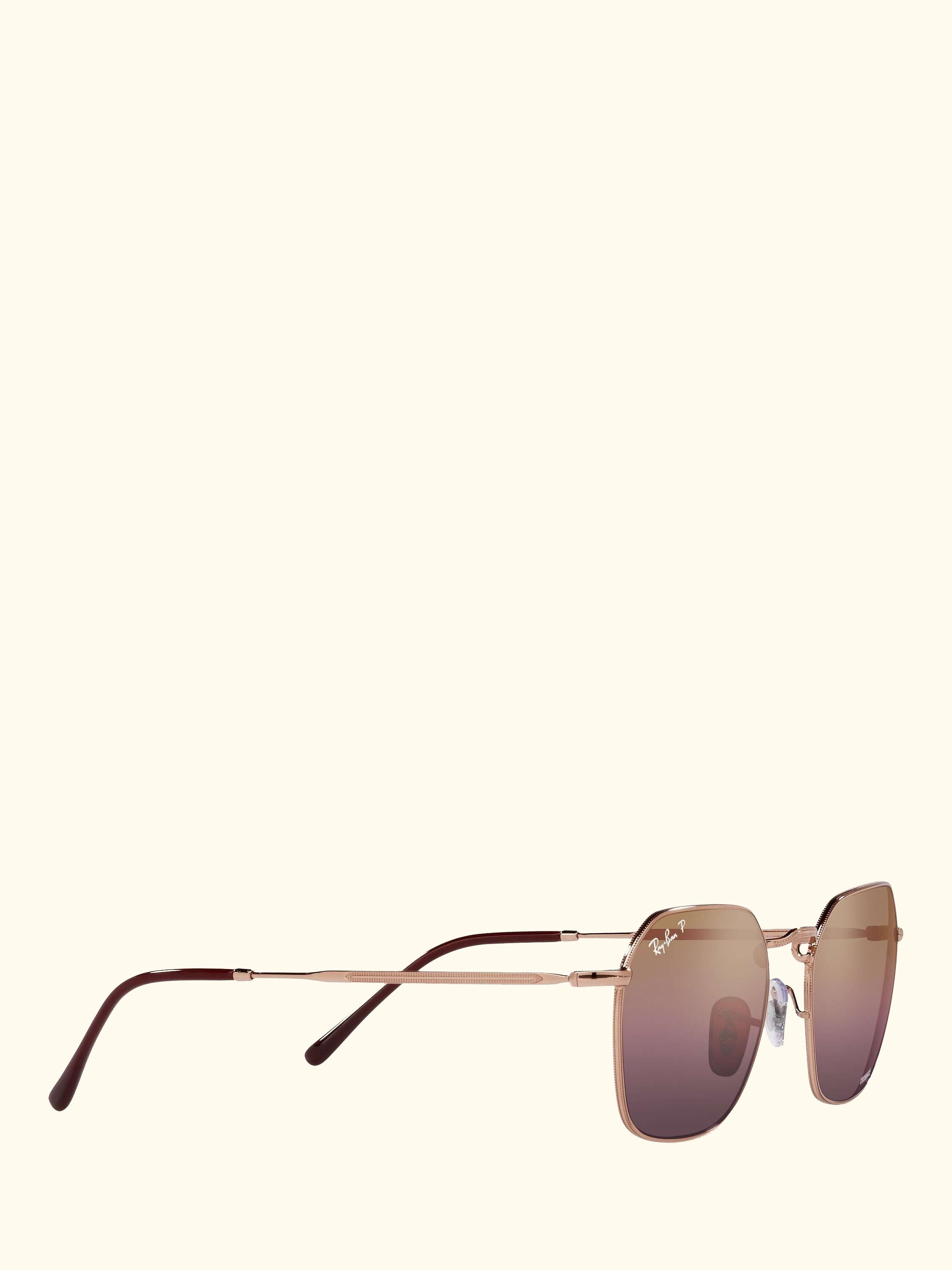 RB3694 Women's Polarised Square Sunglasses, Rose Gold