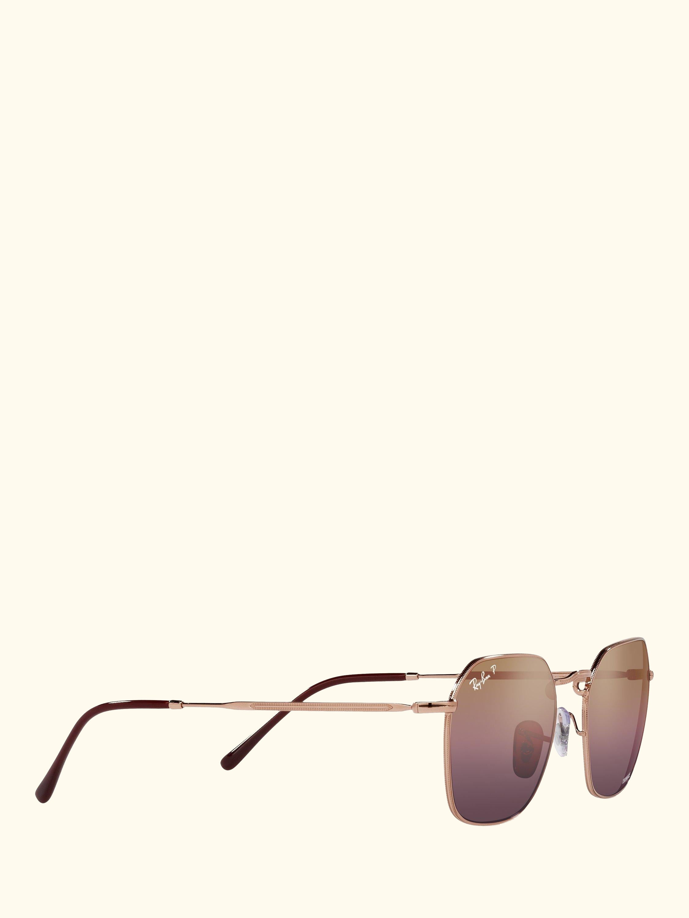 RB3694 Women's Polarised Square Sunglasses, Rose Gold