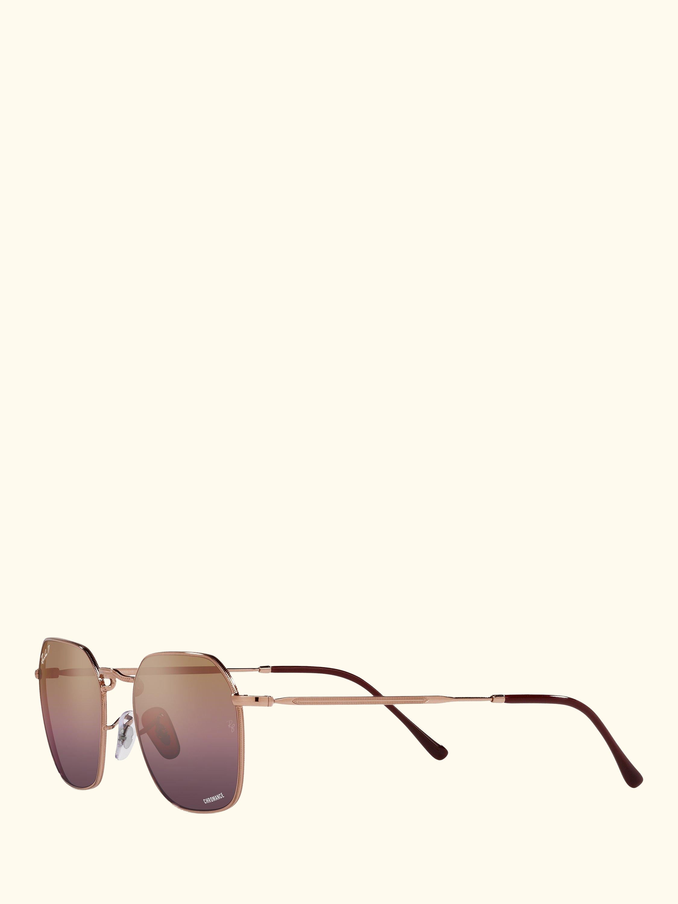 RB3694 Women's Polarised Square Sunglasses, Rose Gold