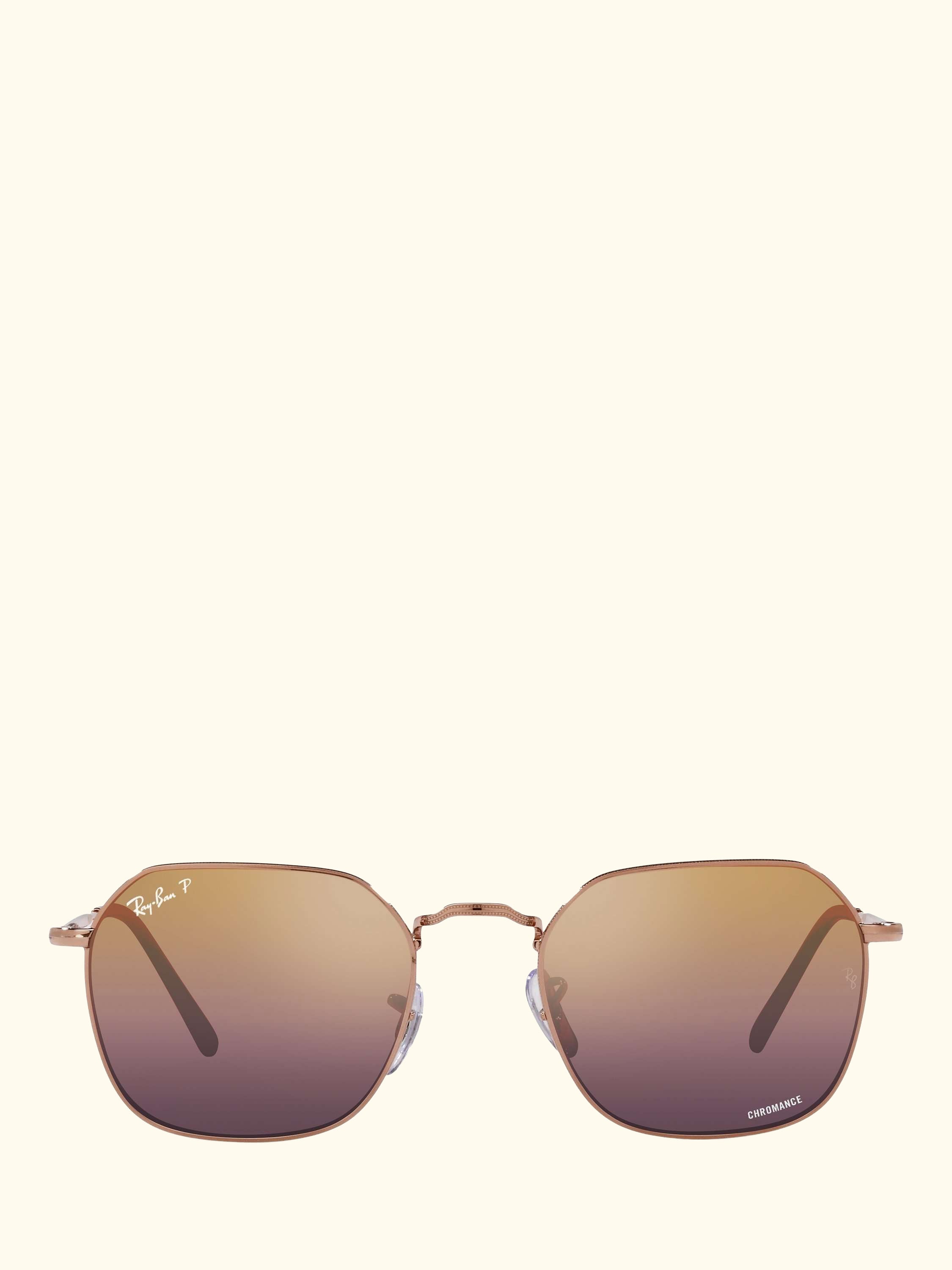 RB3694 Women's Polarised Square Sunglasses, Rose Gold