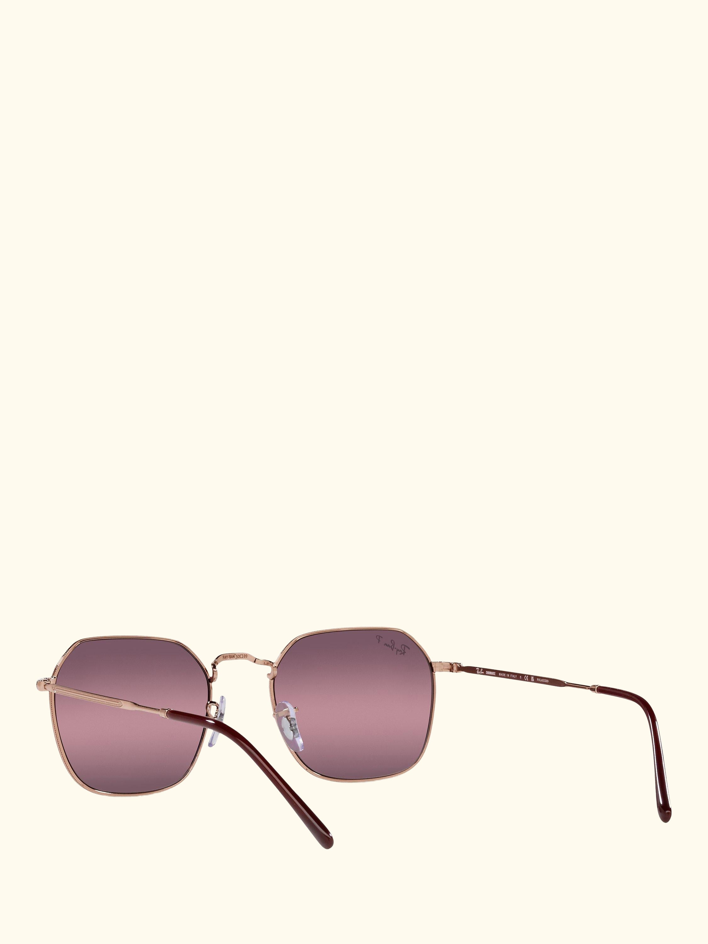RB3694 Women's Polarised Square Sunglasses, Rose Gold