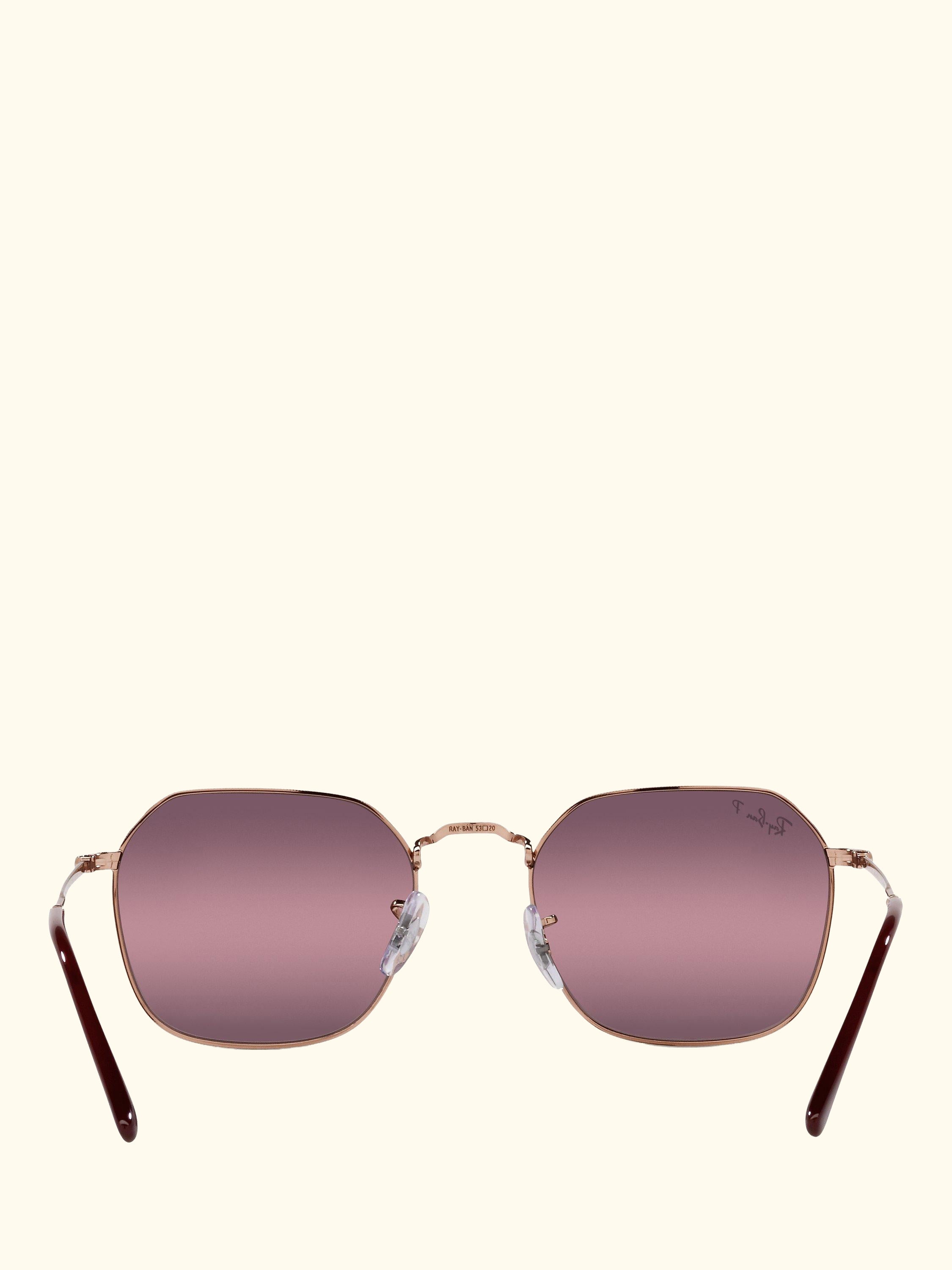 RB3694 Women's Polarised Square Sunglasses, Rose Gold
