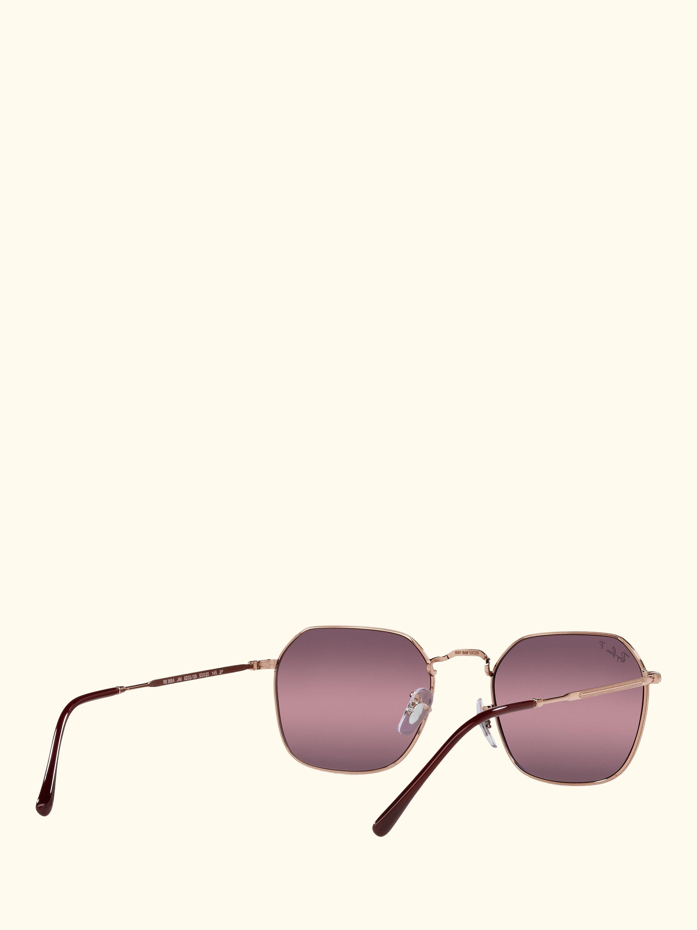 RB3694 Women's Polarised Square Sunglasses, Rose Gold