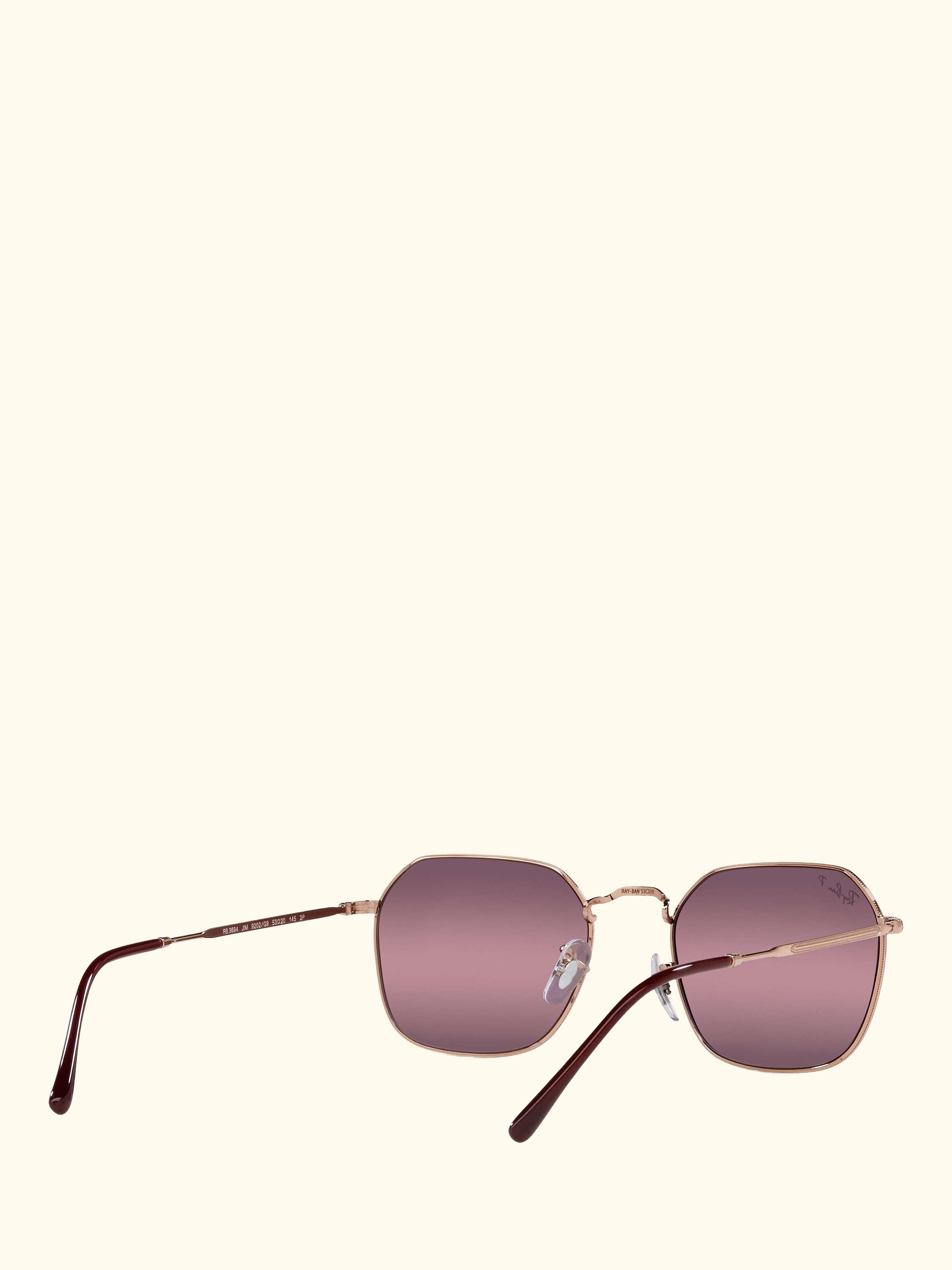 RB3694 Women's Polarised Square Sunglasses, Rose Gold