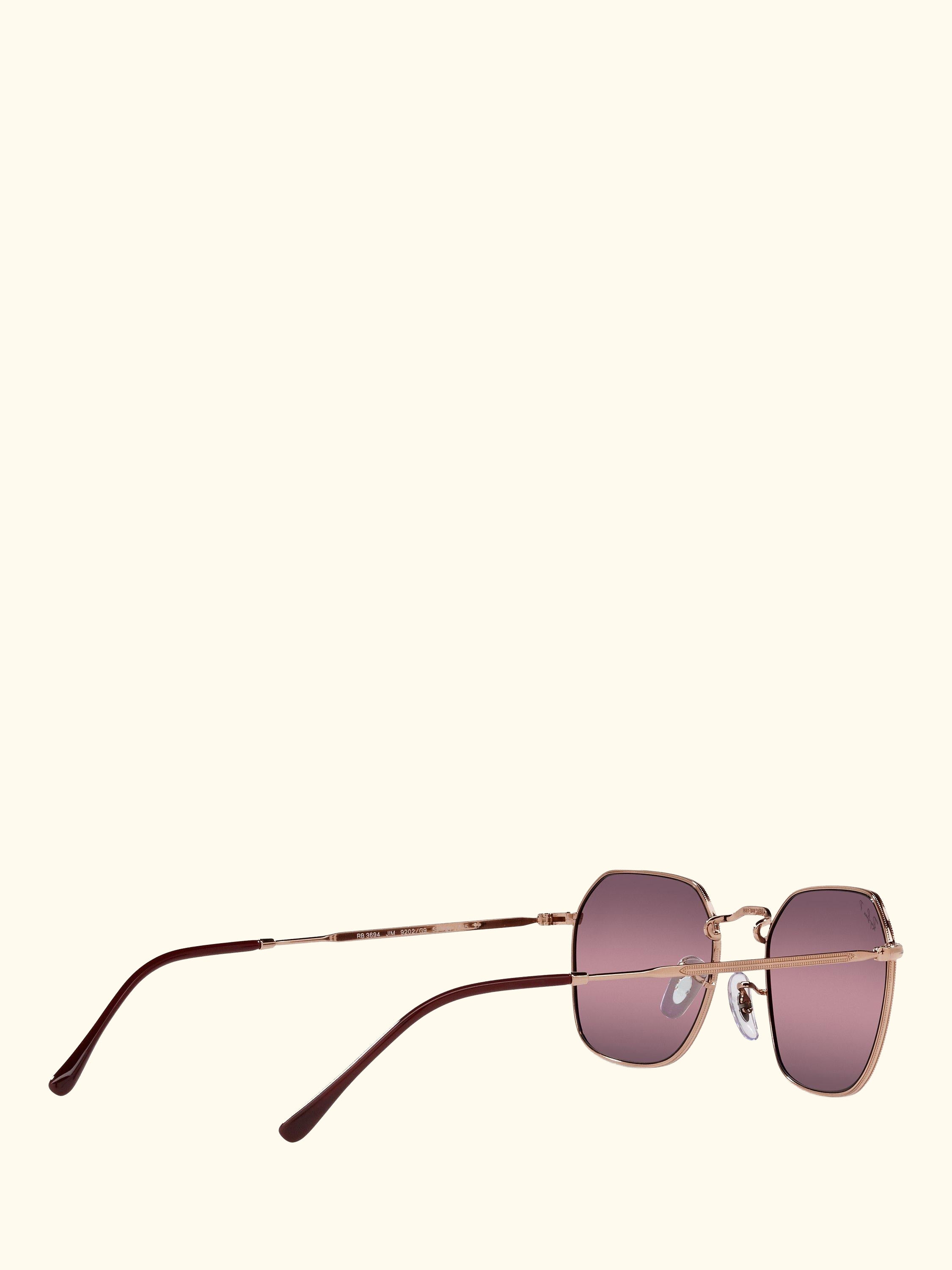 RB3694 Women's Polarised Square Sunglasses, Rose Gold