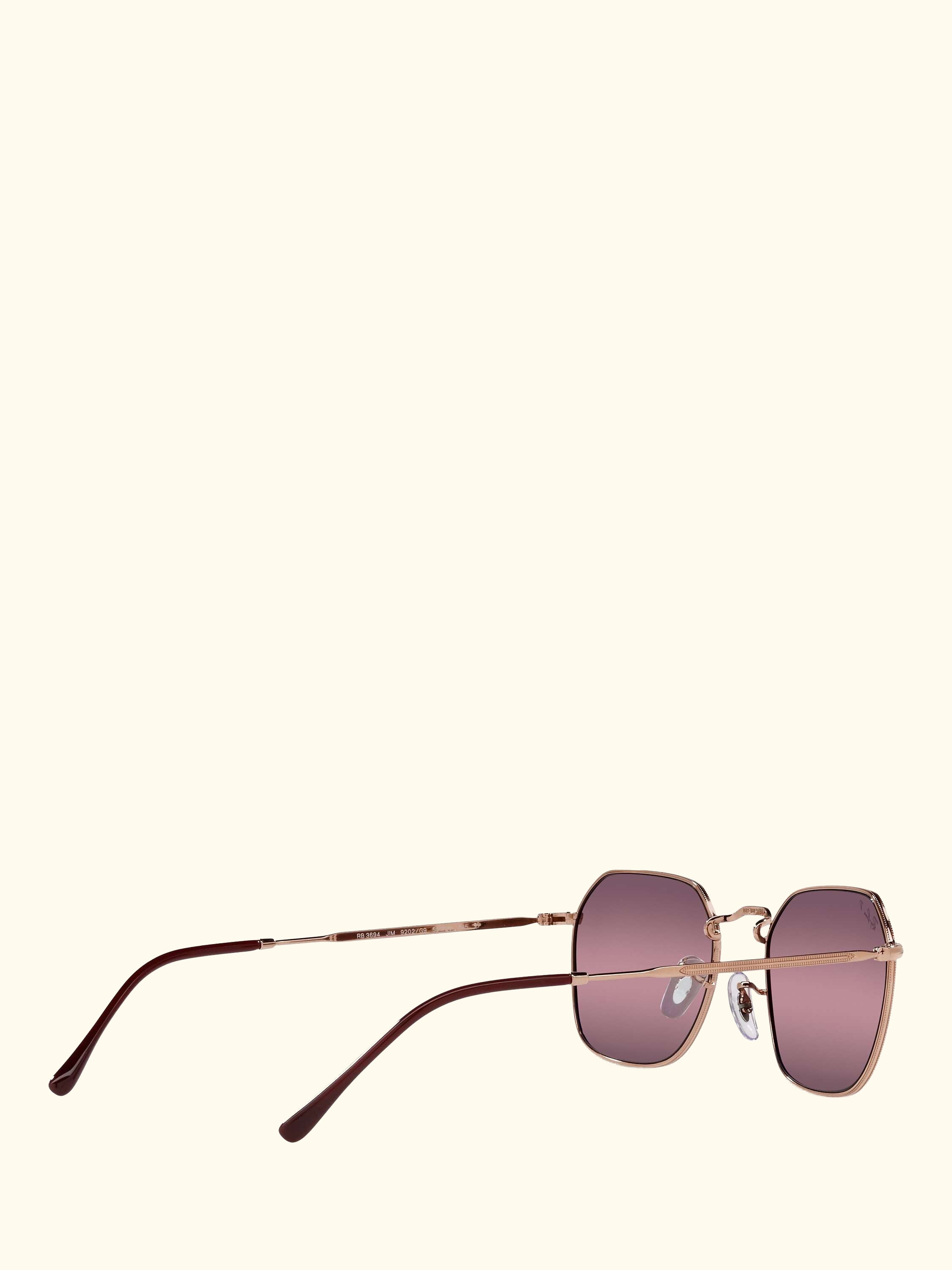 RB3694 Women's Polarised Square Sunglasses, Rose Gold
